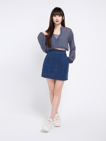 Fake Two Pieces Chiffon Top 39370