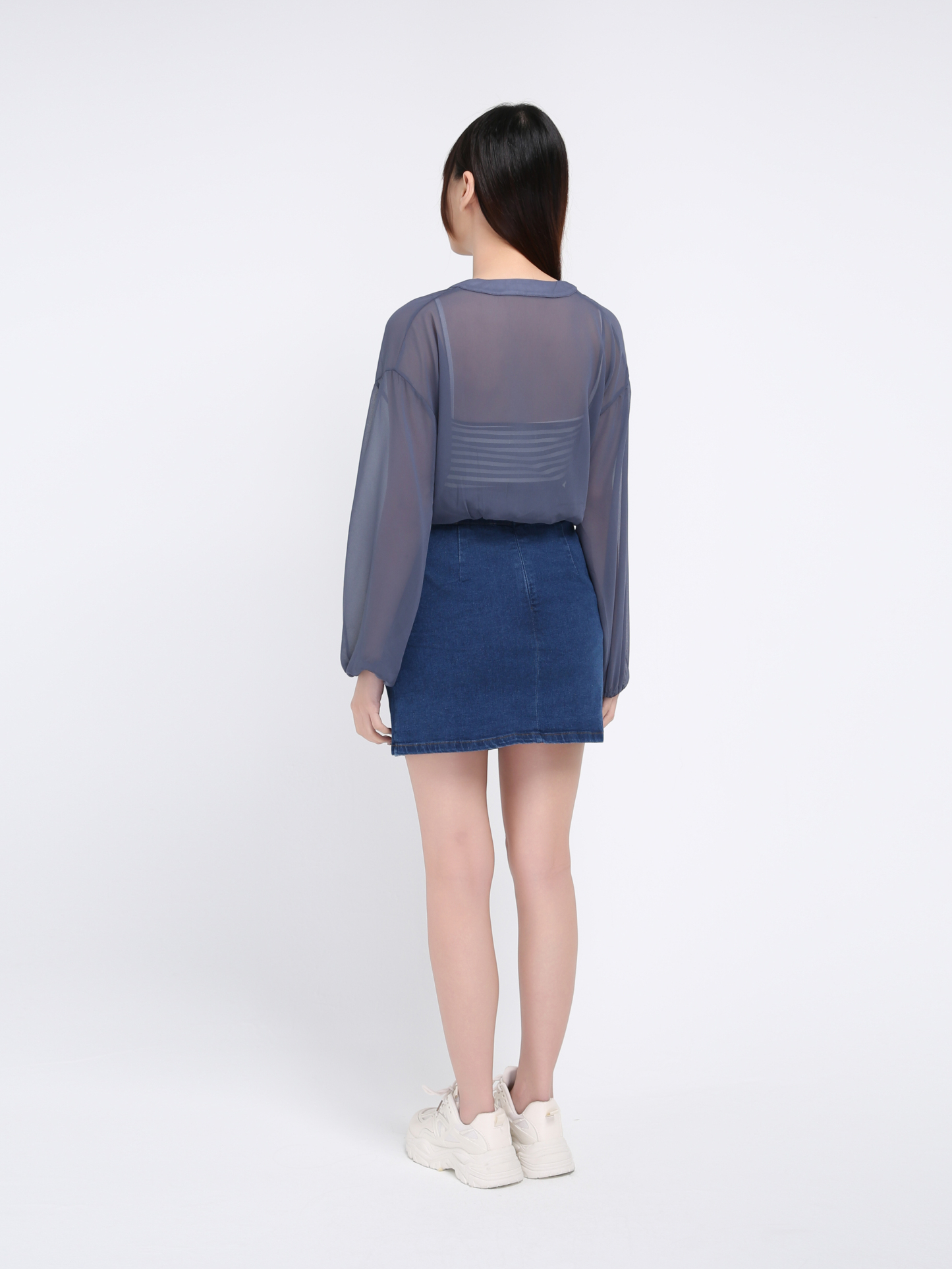 Fake Two Pieces Chiffon Top 39370