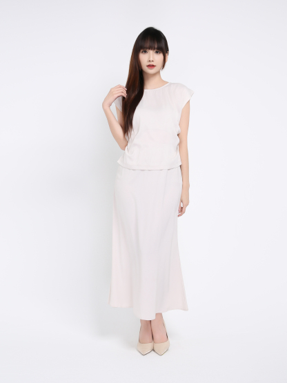 Sleeveless Top With Long Skirt Set 39388