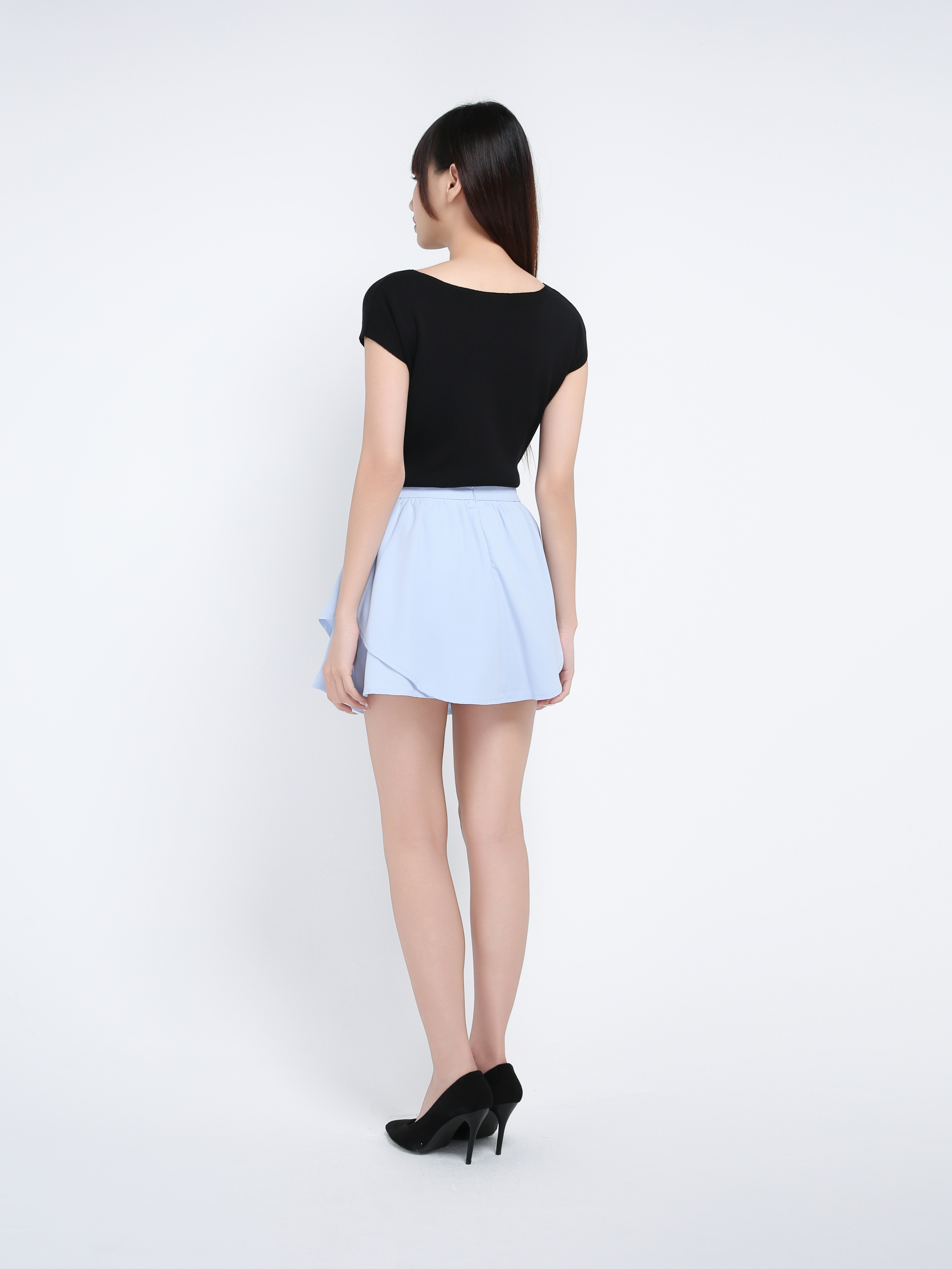 Layered Skirt Pants 39406