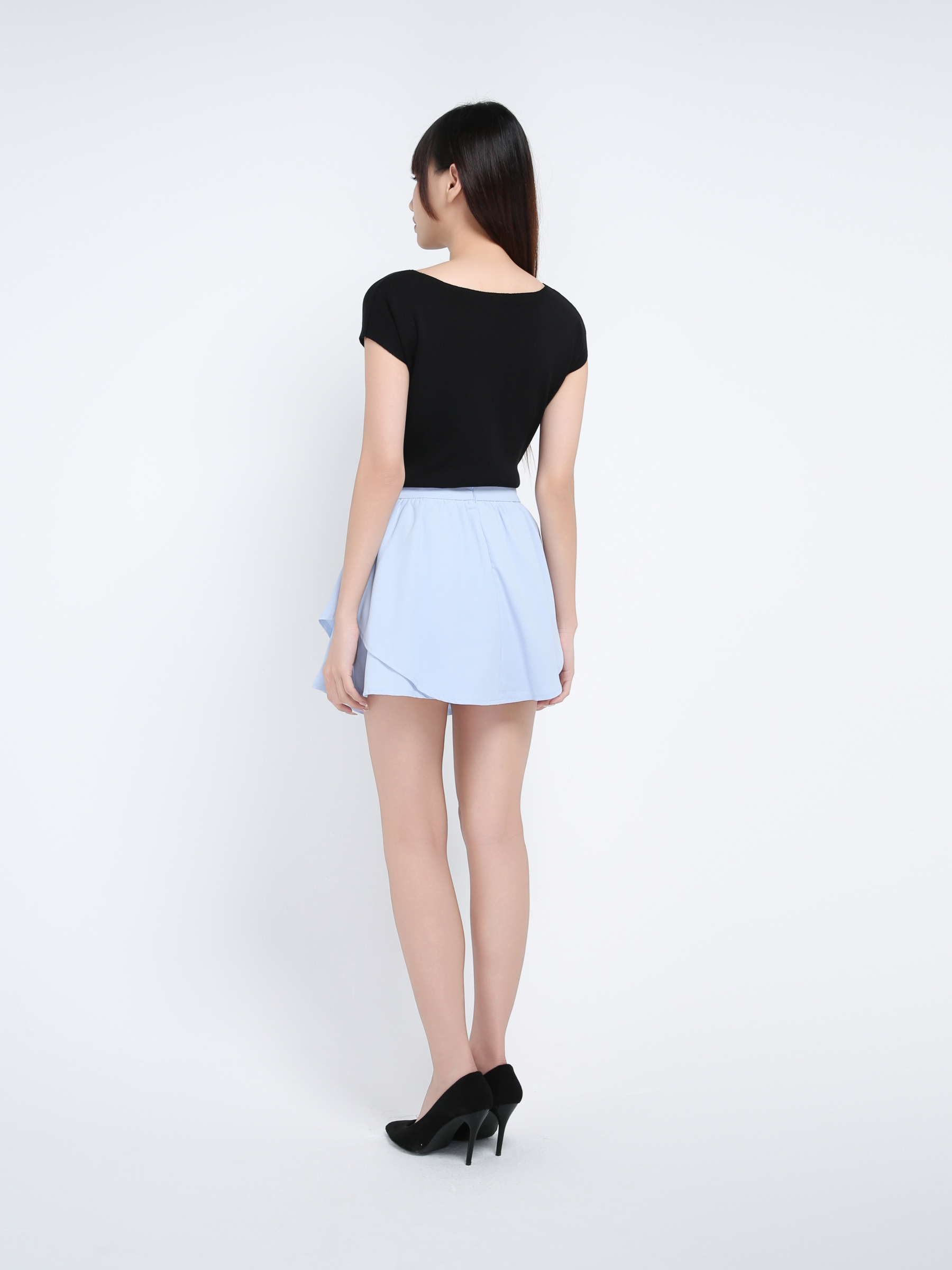 Layered Skirt Pants 39406