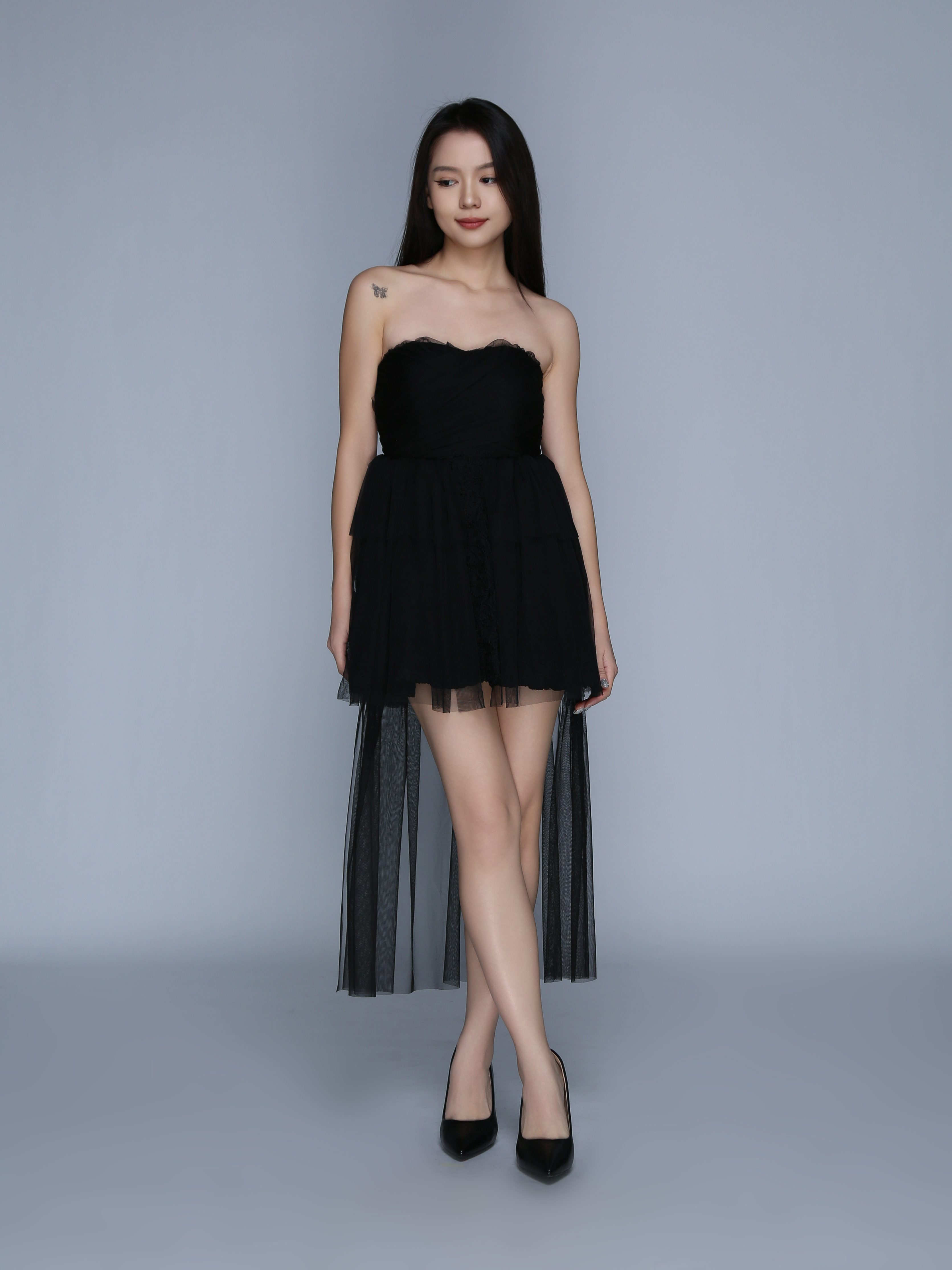 Net Dinner Dress 39410