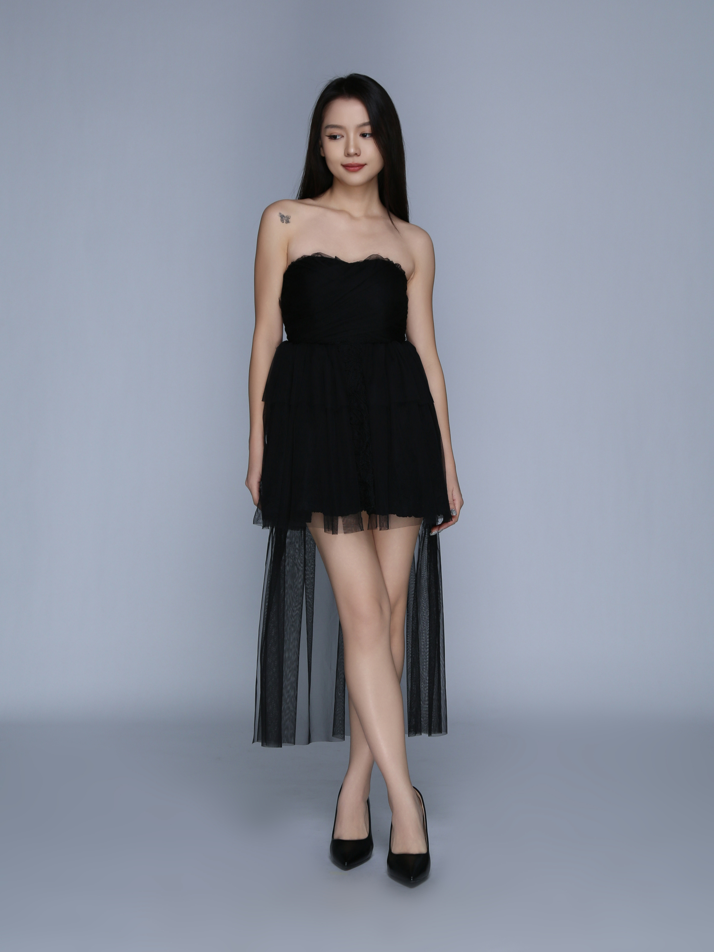 Net Dinner Dress 39410