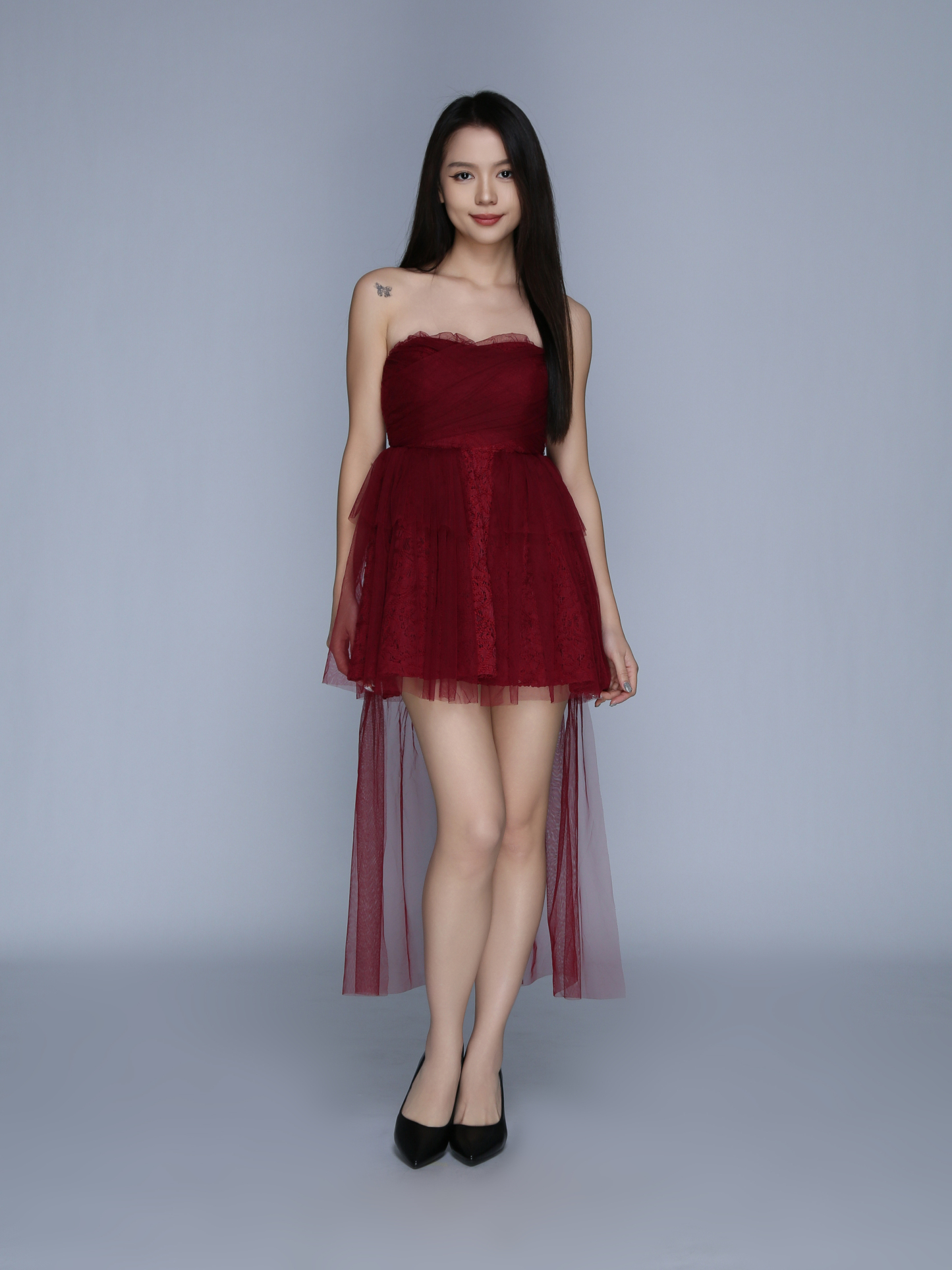 Net Dinner Dress 39410
