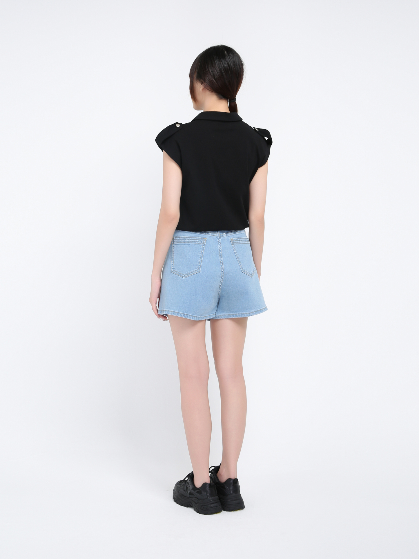 Denim Side Pocket Short Pant 39386