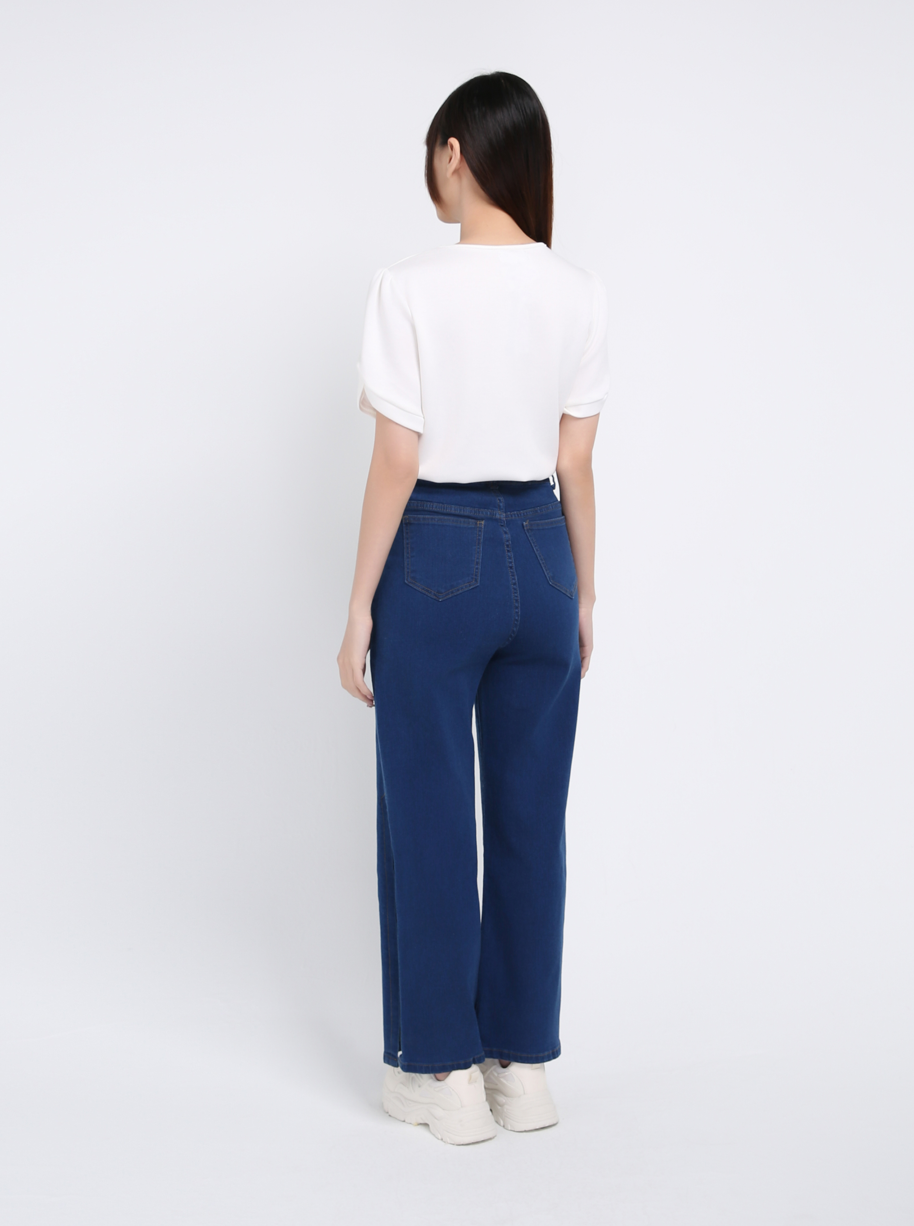 Denim With Split Long Pants 39421