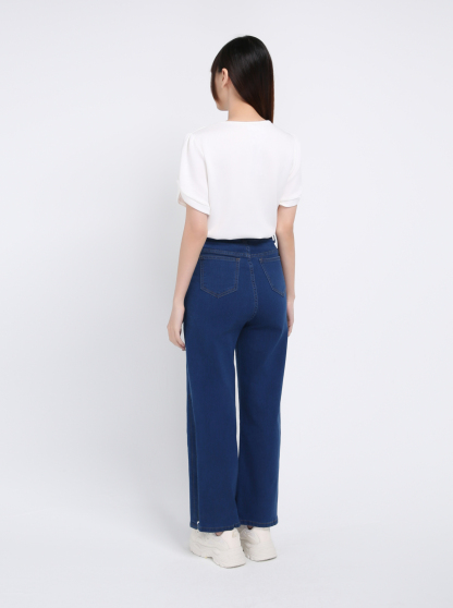 Denim With Split Long Pants 39421