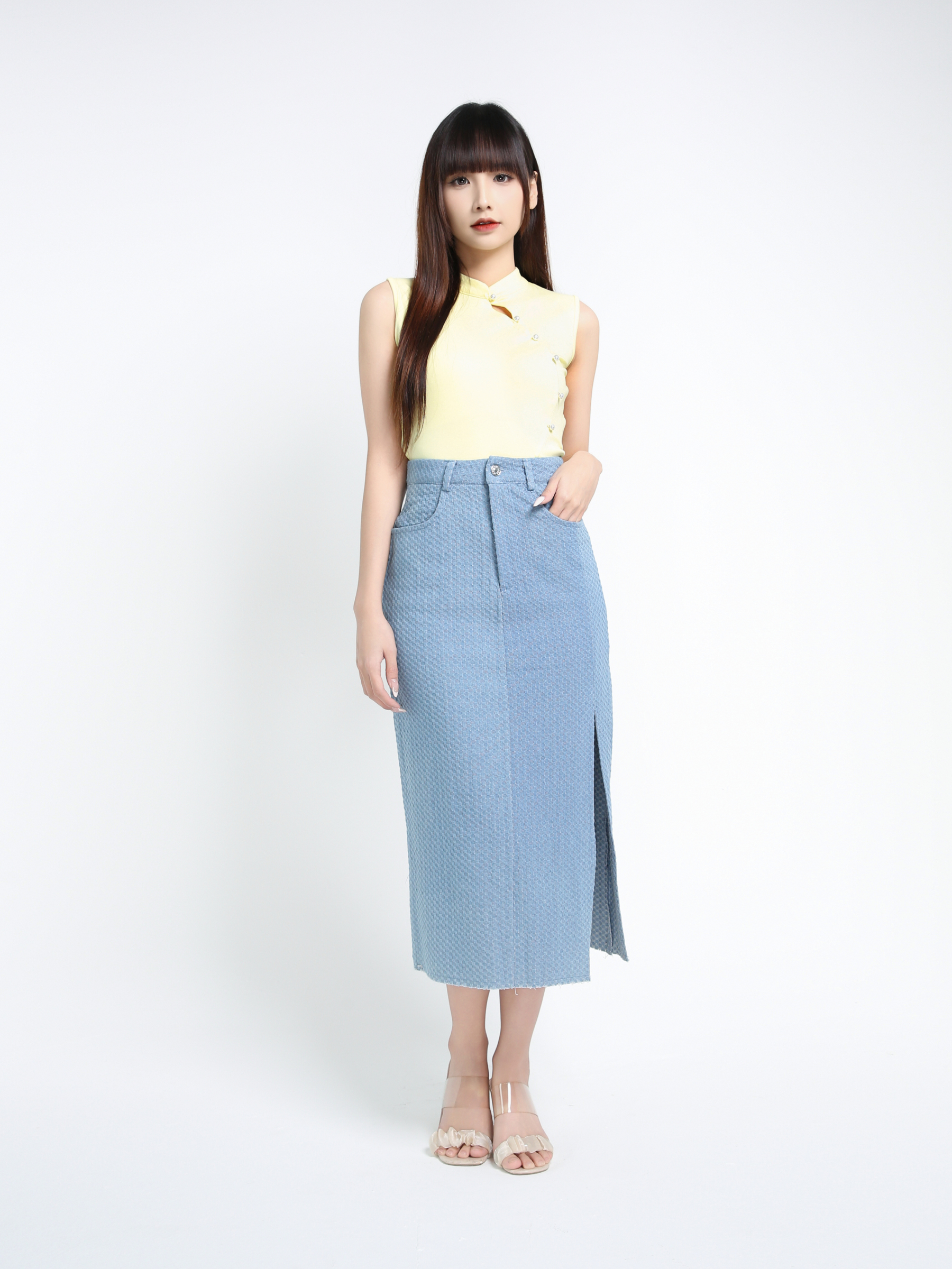 Denim With Skirt 39430