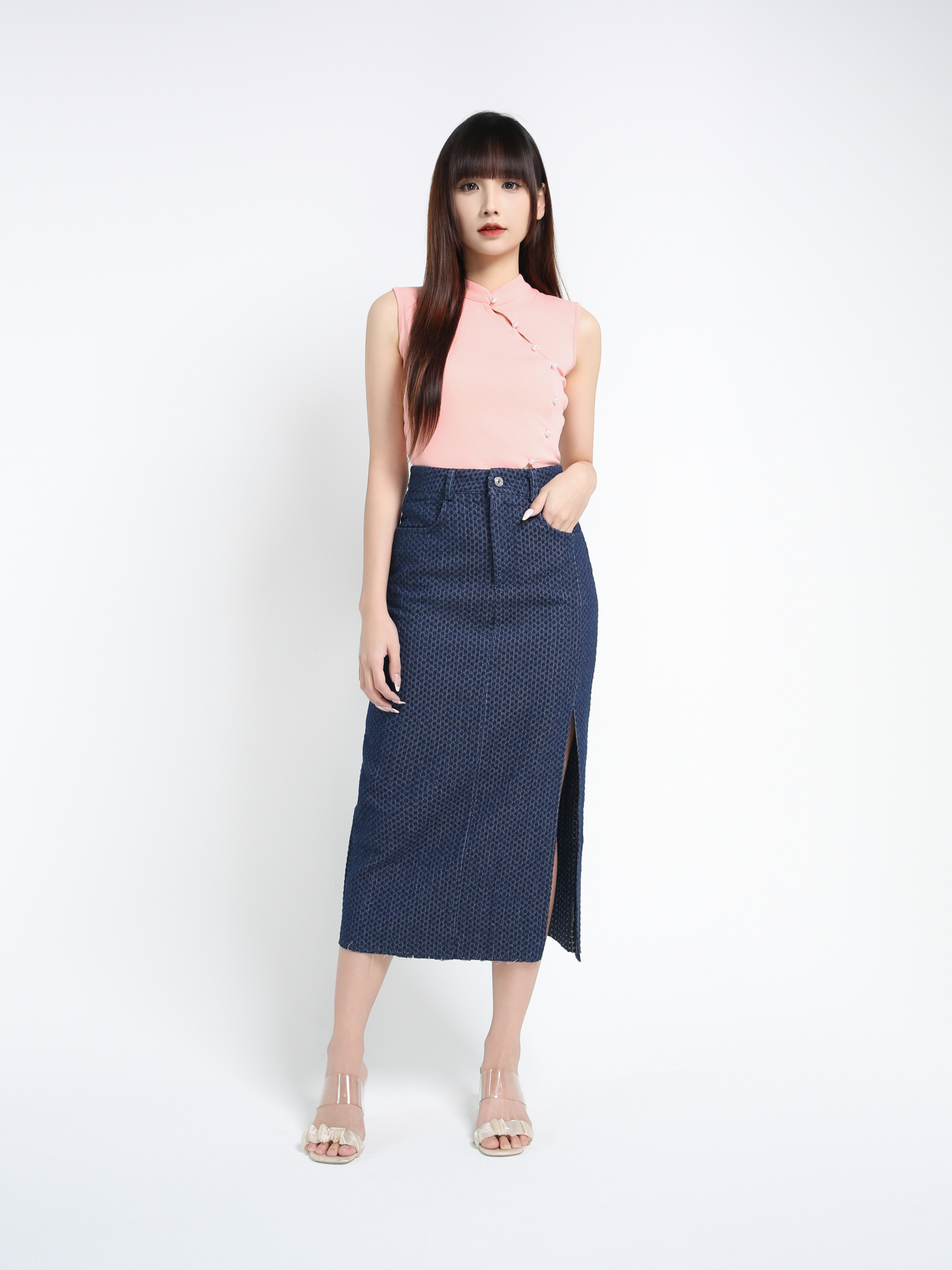Denim With Skirt 39430