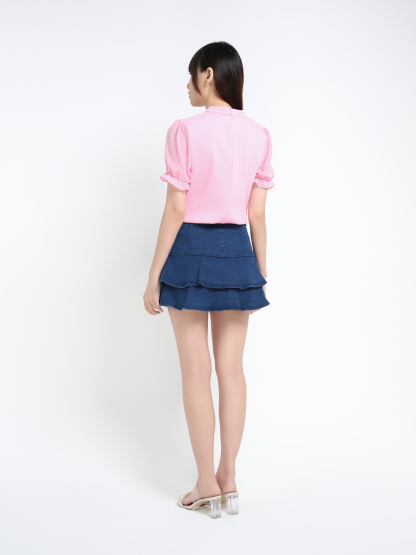 Denim Ruffles Skirt Pants 39605