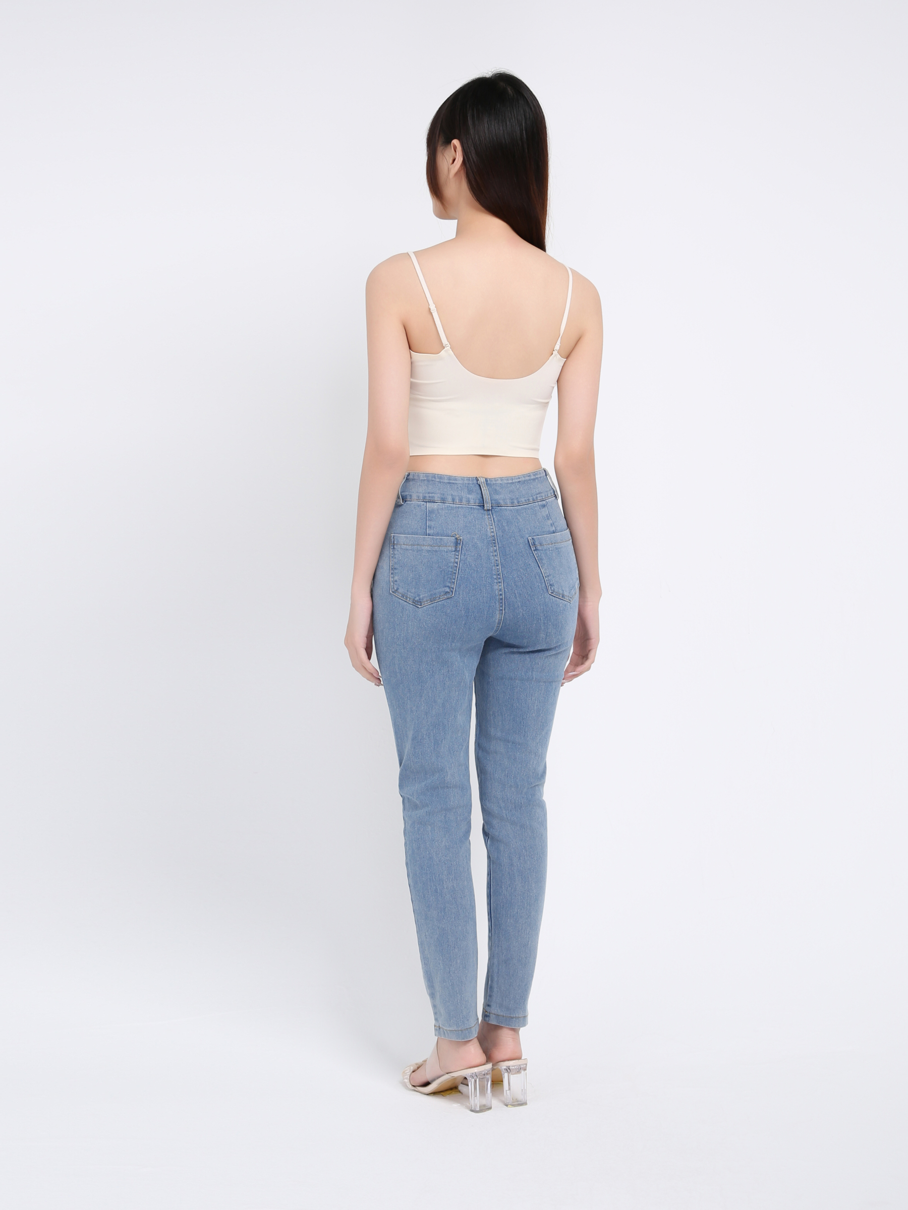 Denim Side Pocket Long Pant 39359