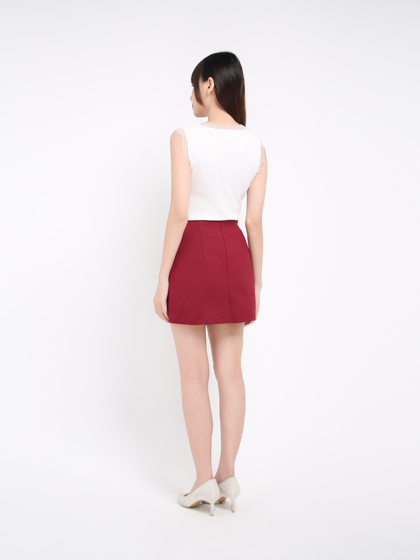 Back Zip Skirt Pant 39695