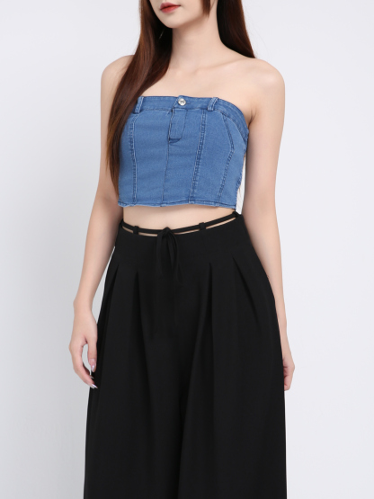 Denim Tube Top 39508