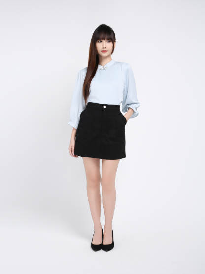 Long Sleeve Back Zip New Year Top 39516