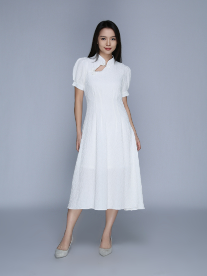 Short Sleeve Back Zip Dress 39520