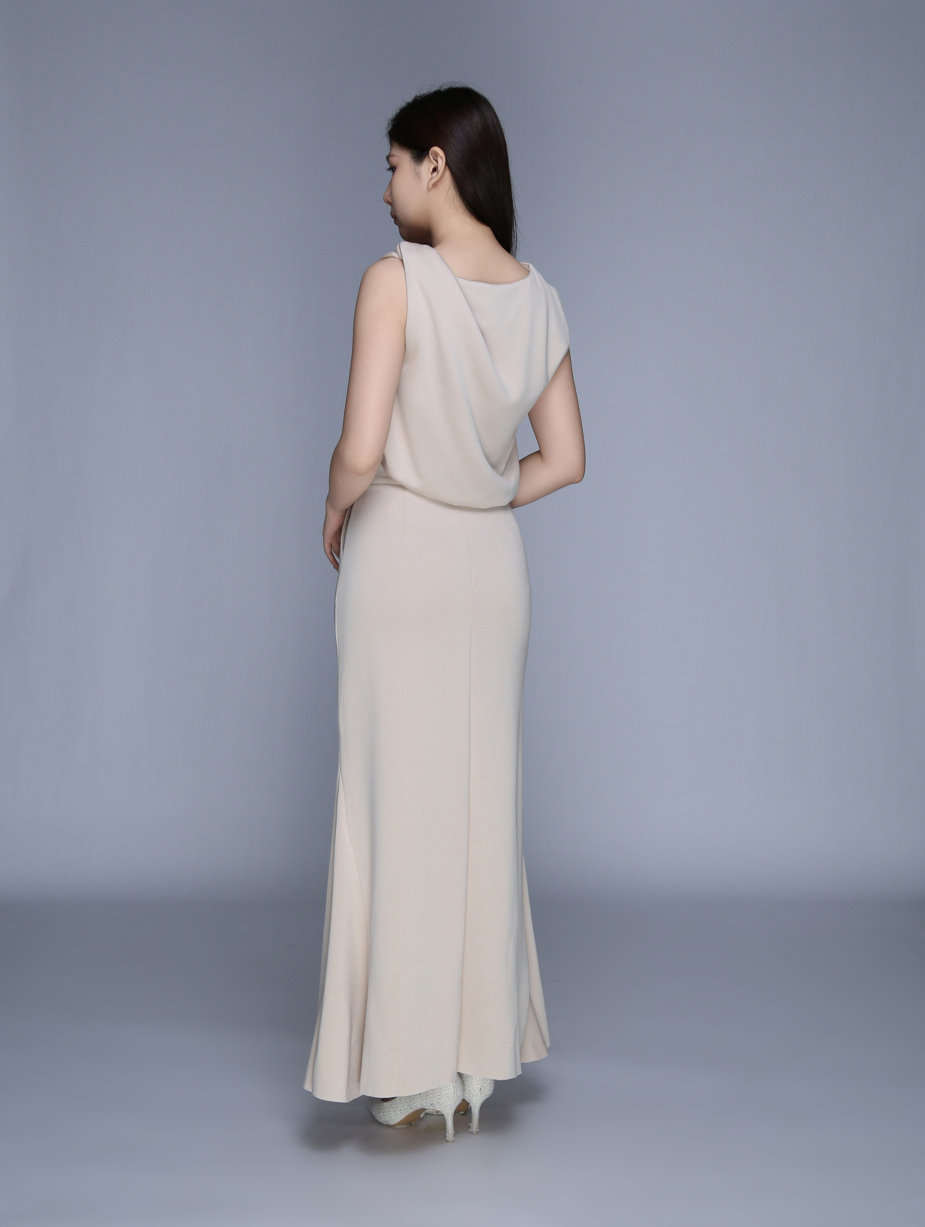 Sleeveless Top With Long Skirt Set 39552