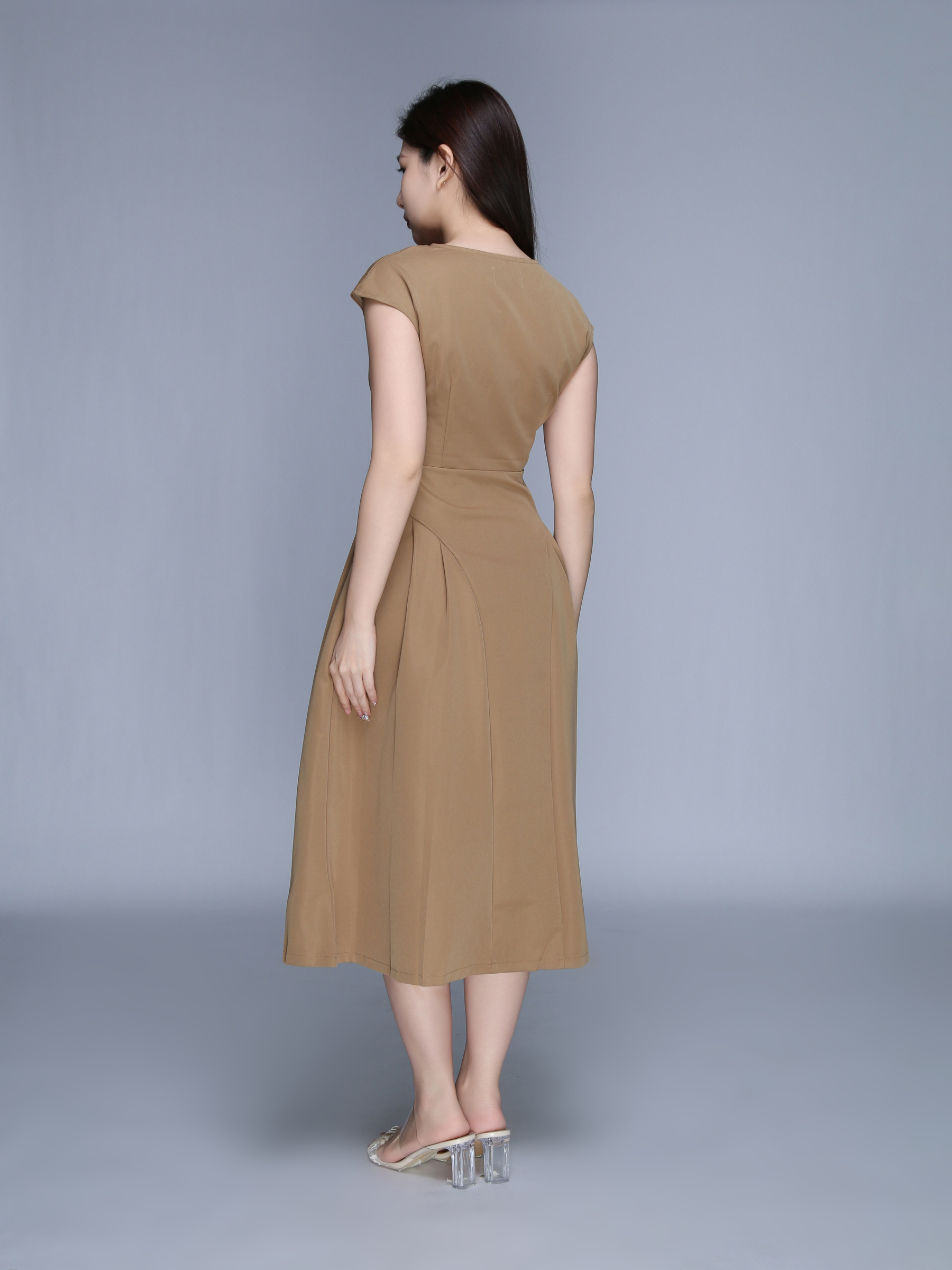 Sleeveless Front Zip Dress 39581