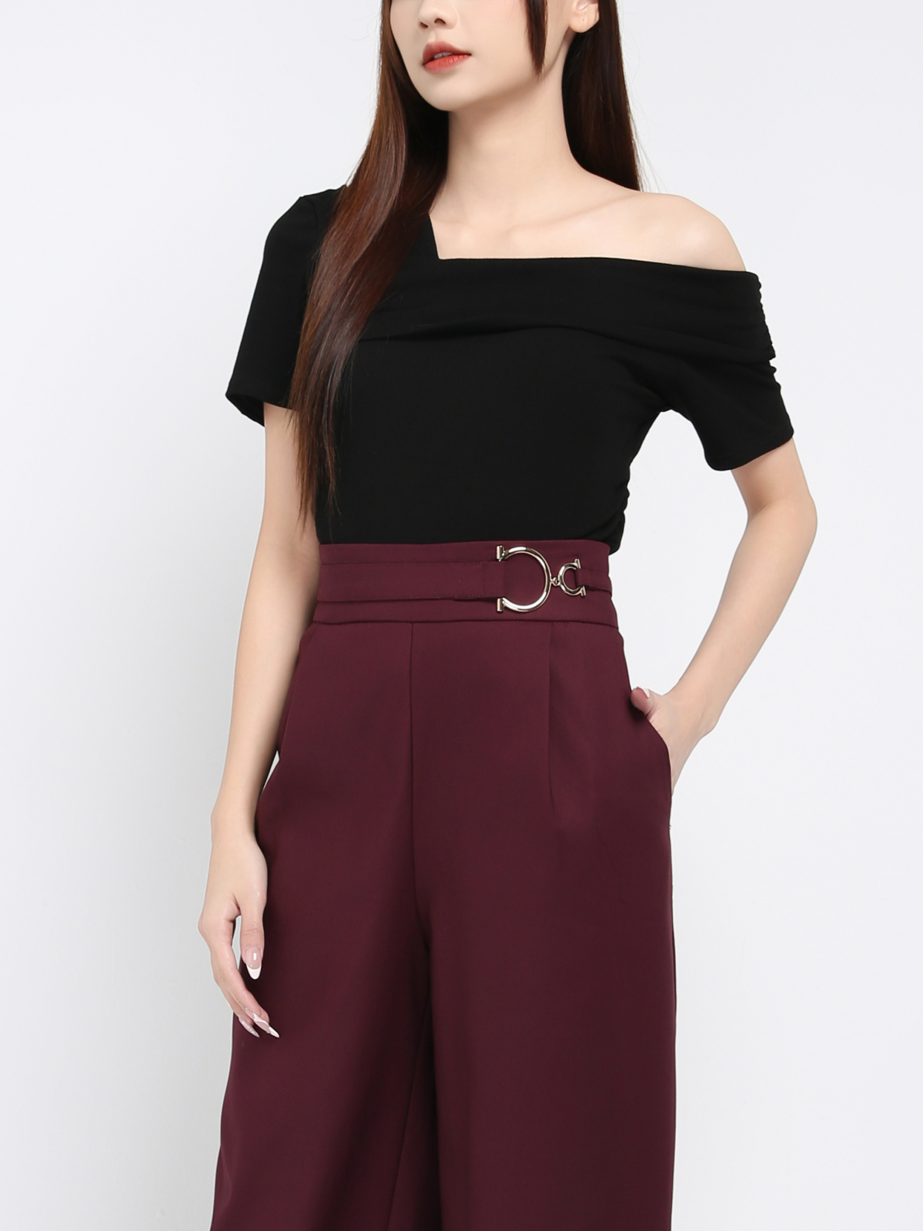 High Waist Long Pants 39307