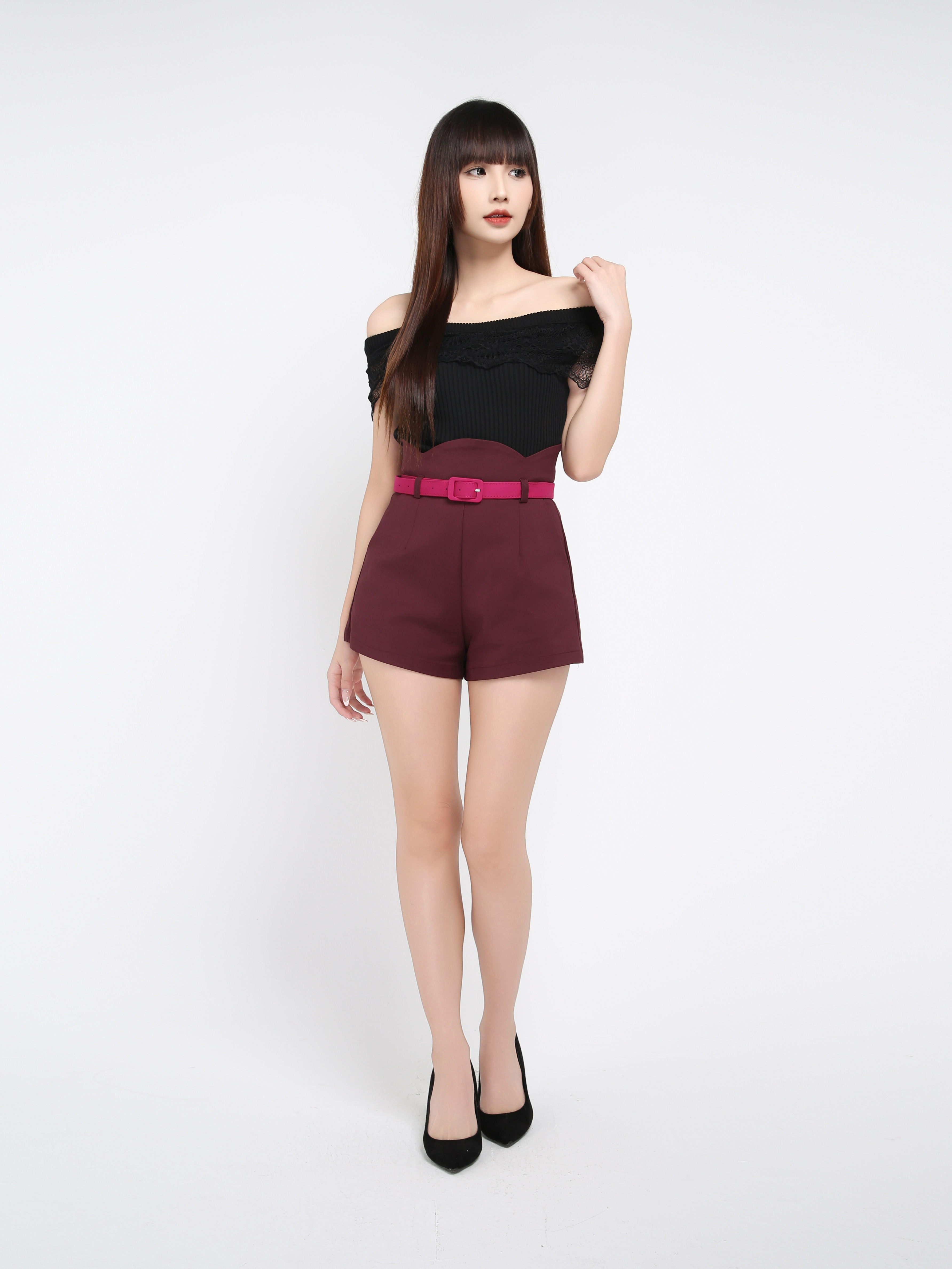 High Waist Short Pants 39326