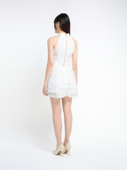 Halter Top With Skirt Pant Set 39656