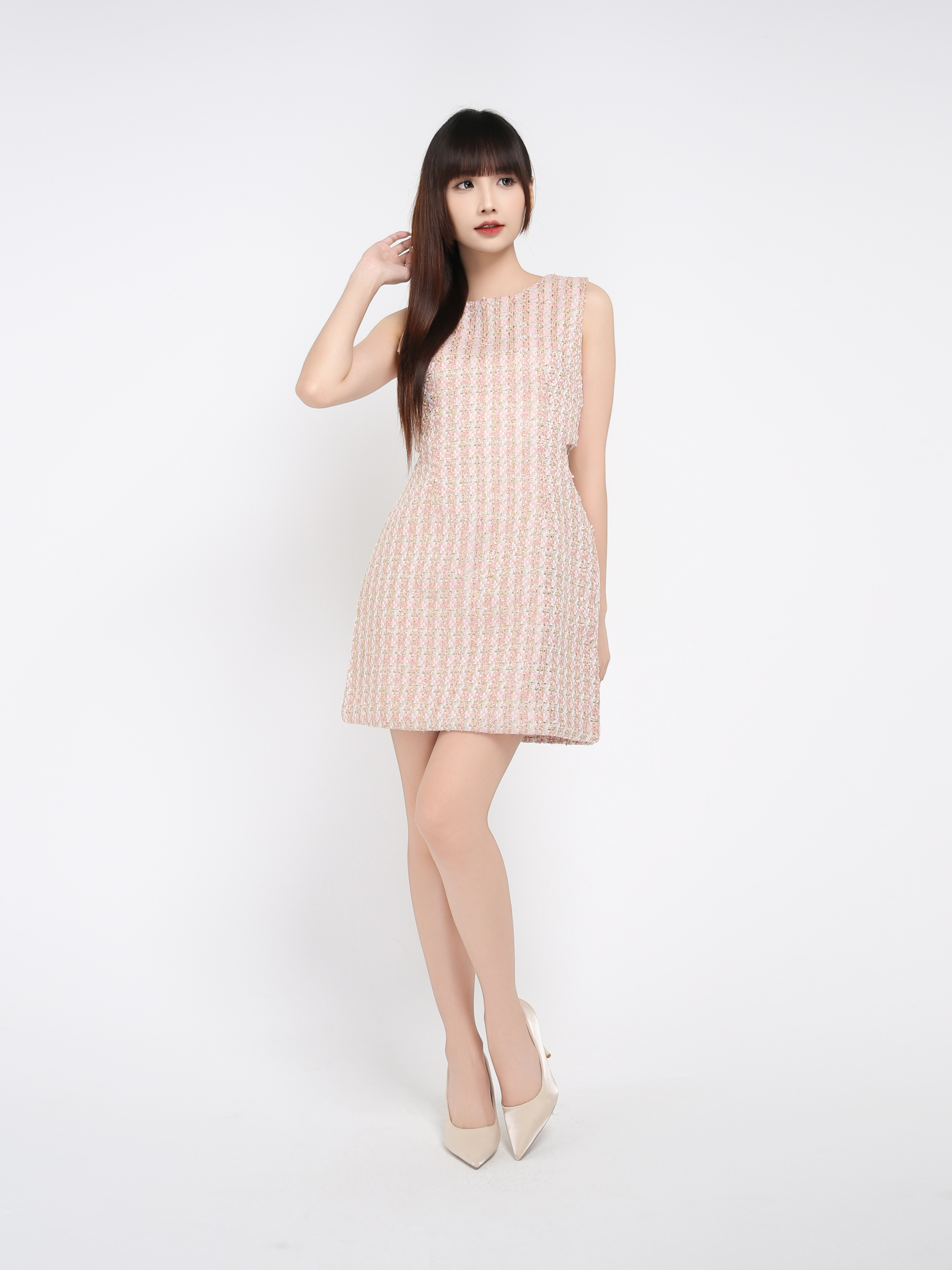 Sleeveless Back Zip Dress 39665