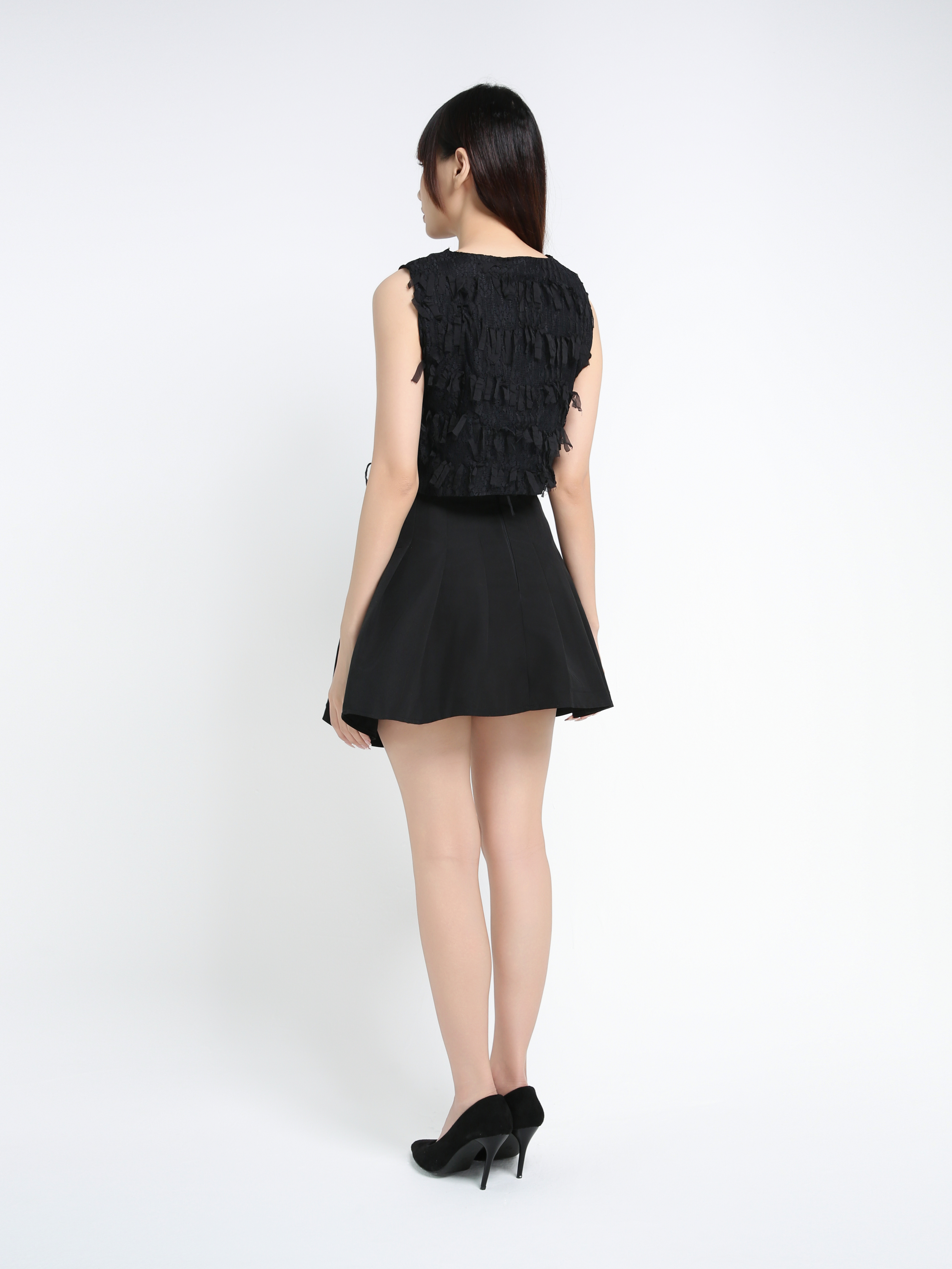 Sleeveless Top With Skirt Set 39668