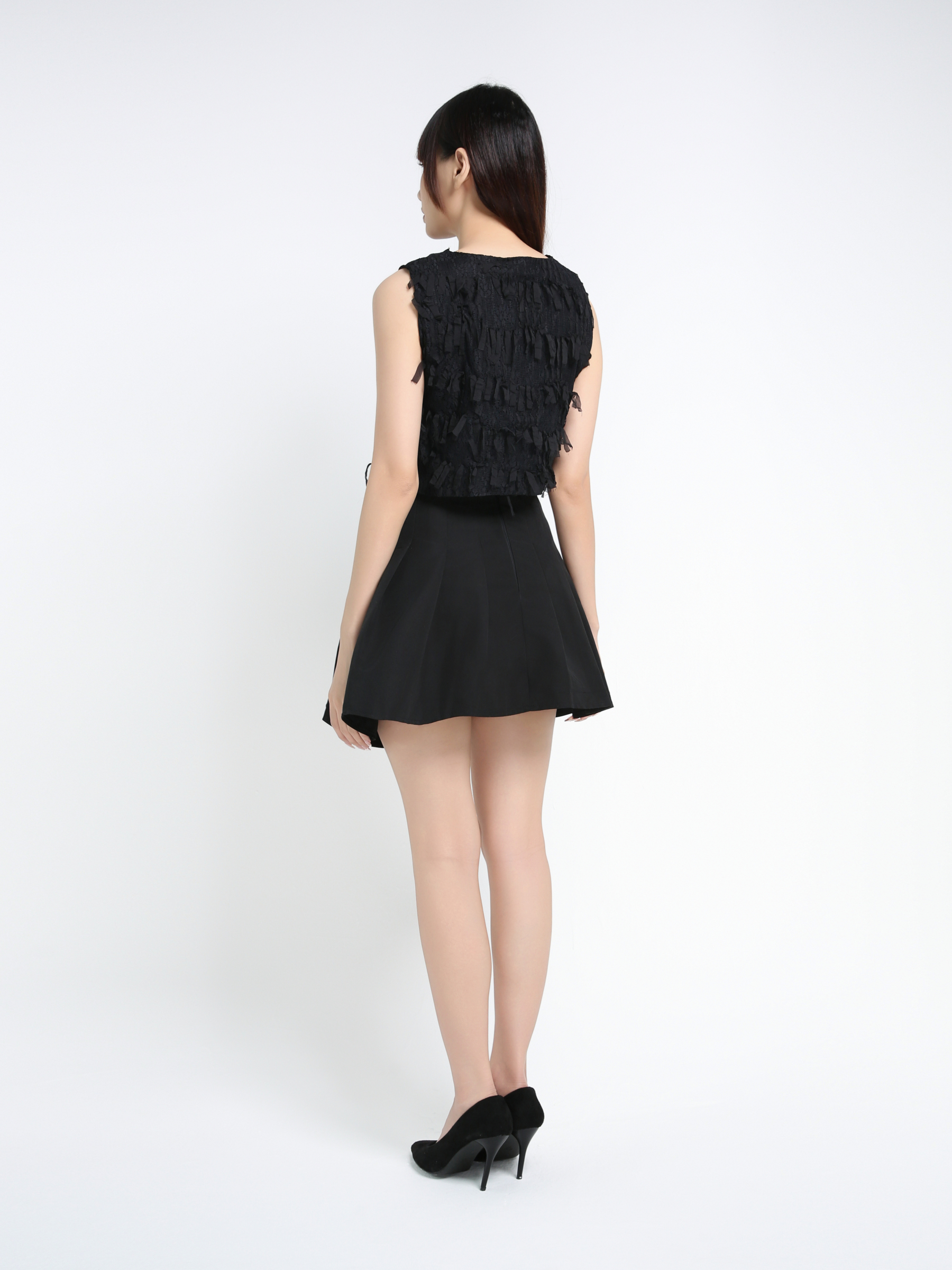 Sleeveless Top With Skirt Set 39668