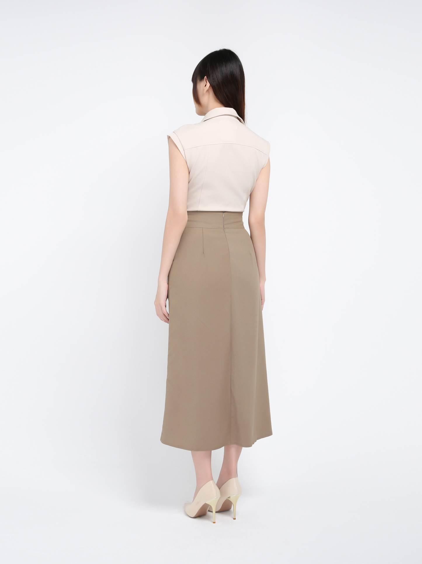 High Waist Wrap Skirt 39435