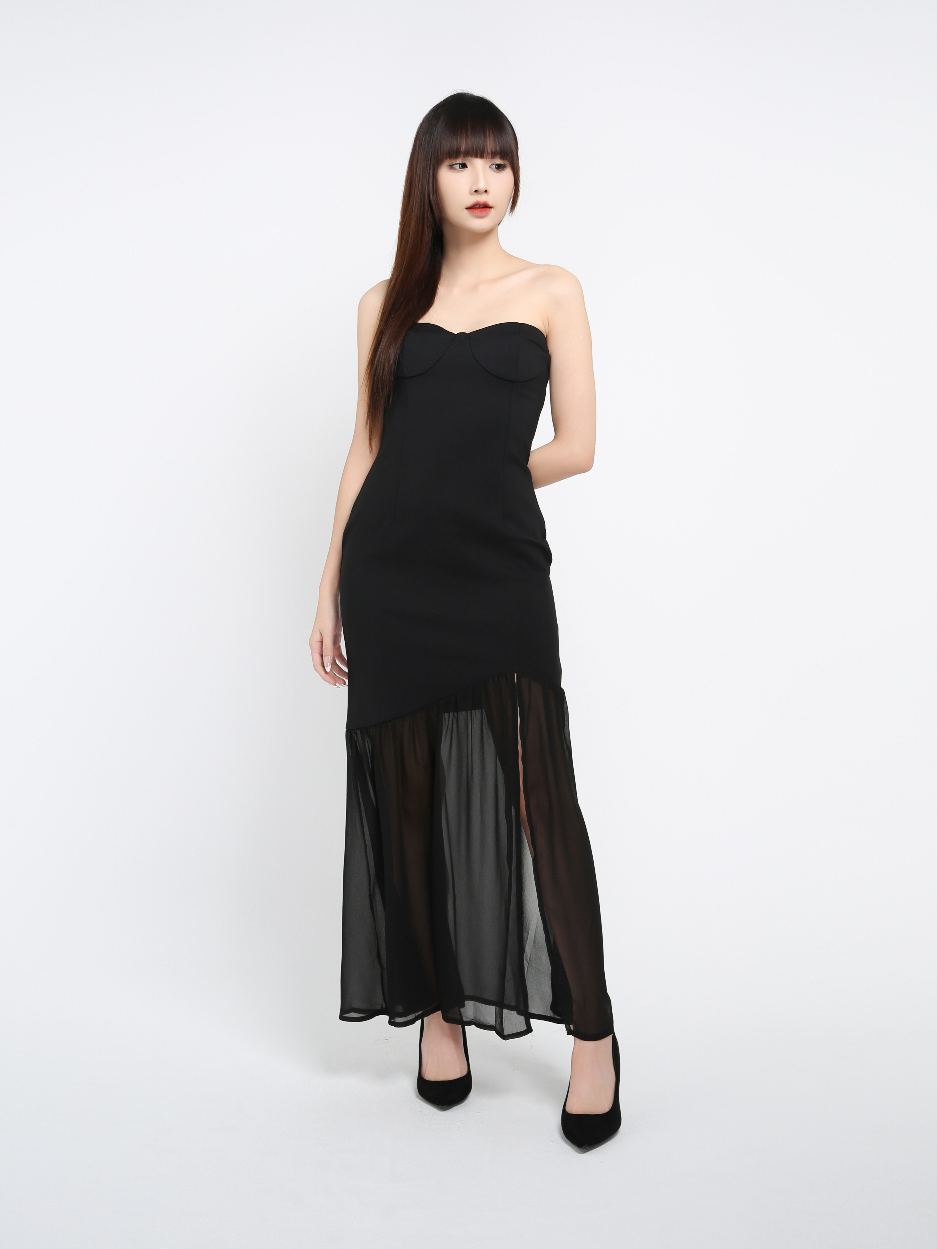 Off Shoulder Fish Tail Dress 39704