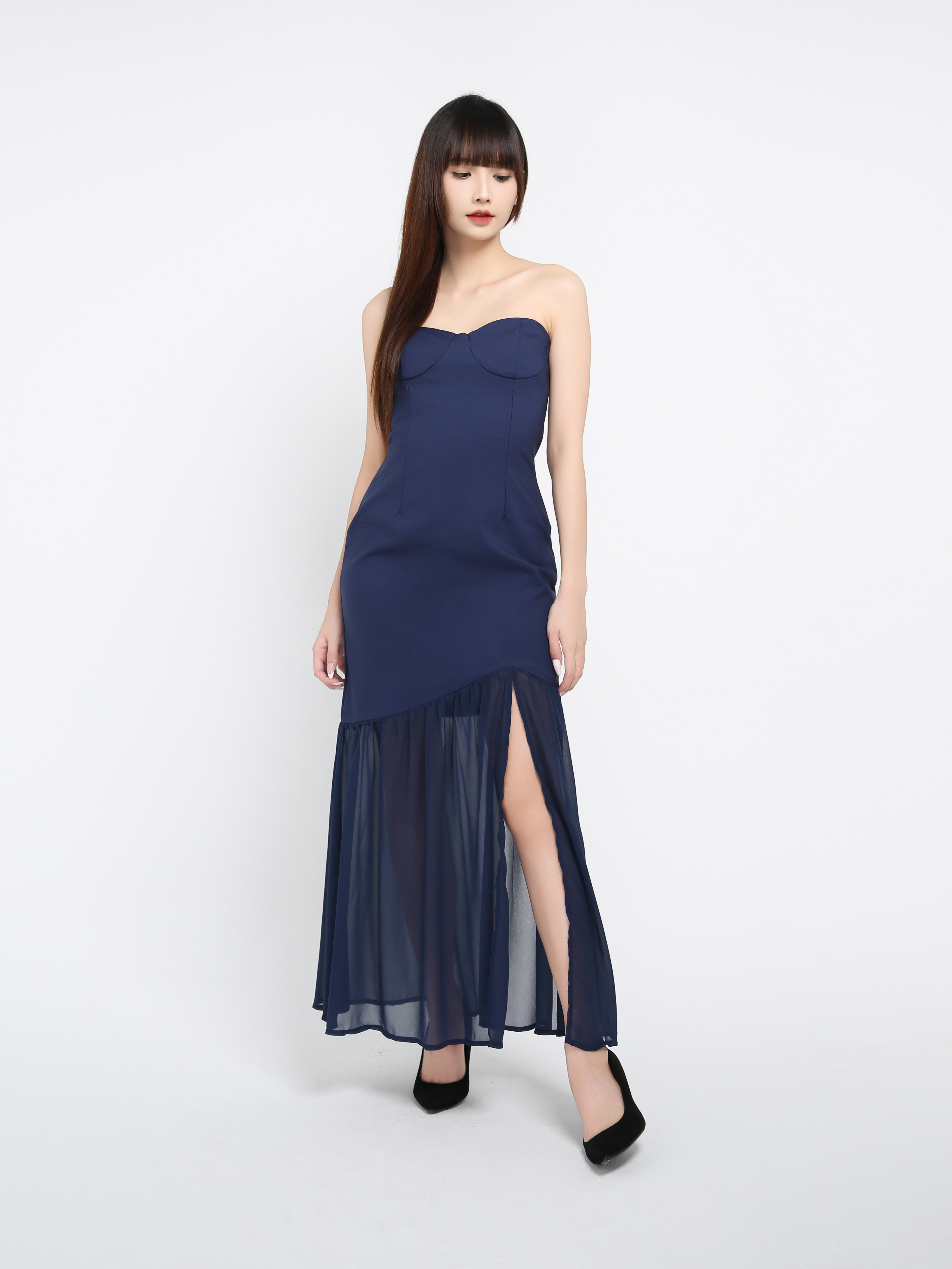 Off Shoulder Fish Tail Dress 39704