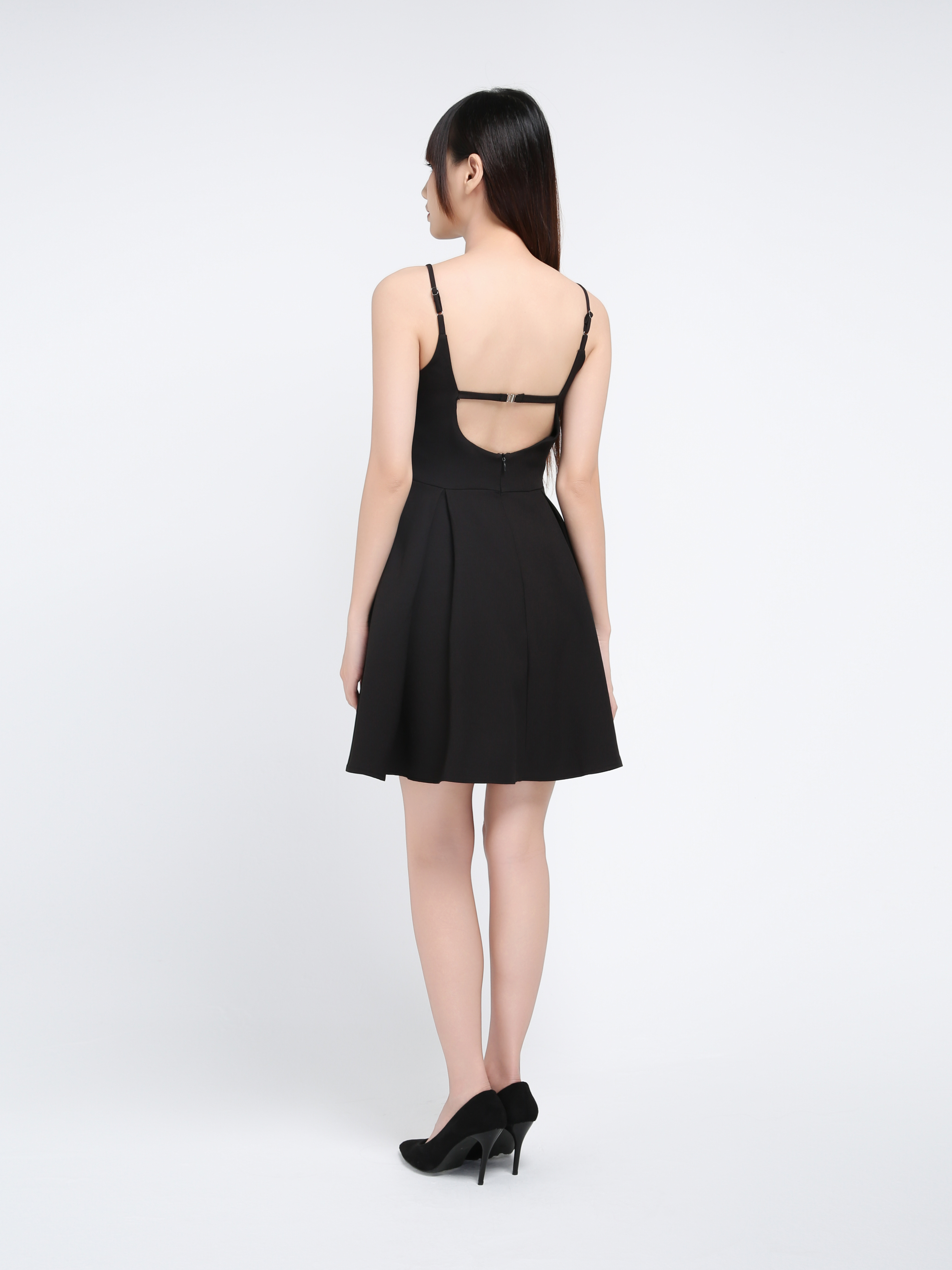 Sleeveless Pleated Dress 39715