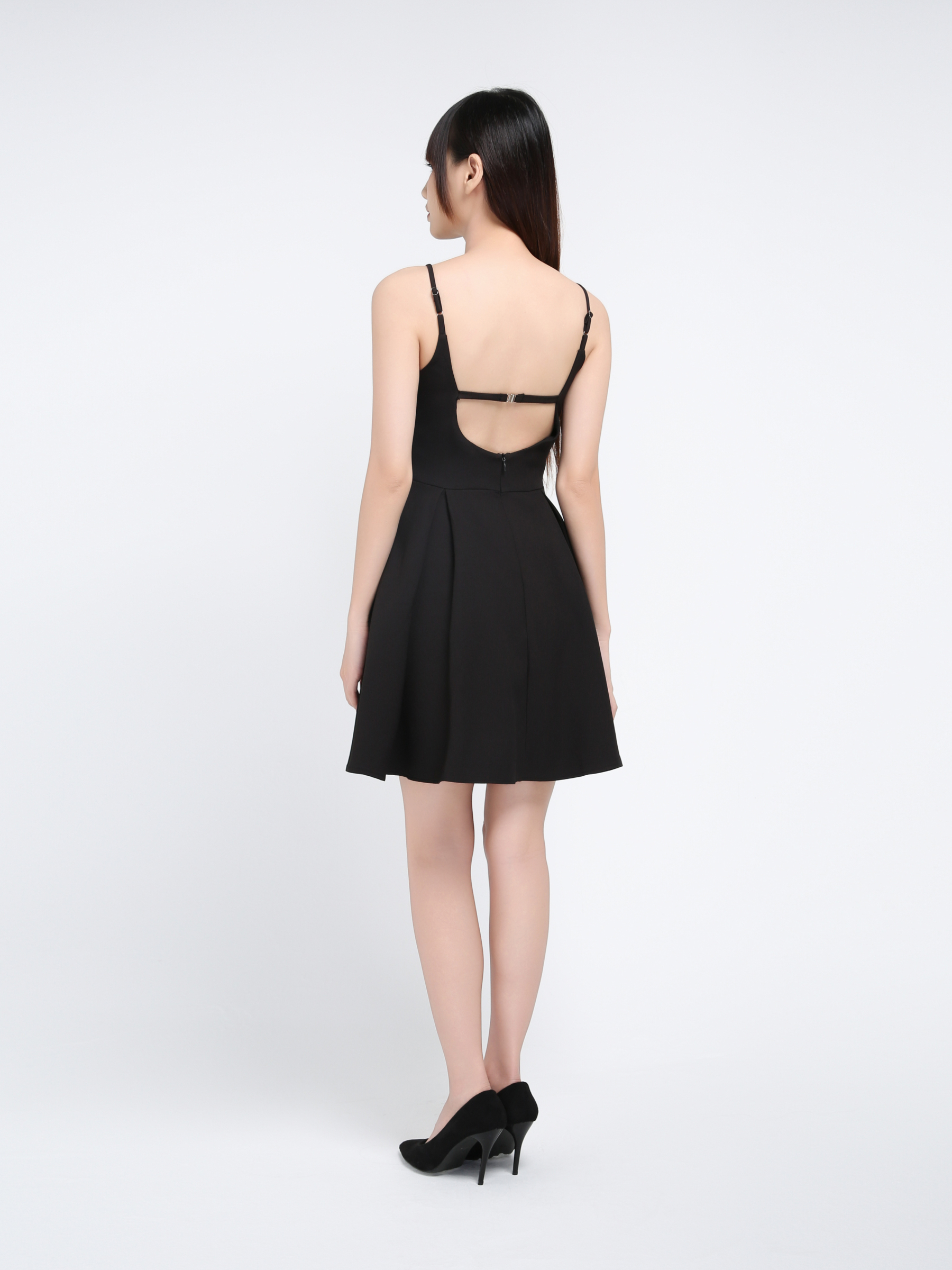 Sleeveless Pleated Dress 39715