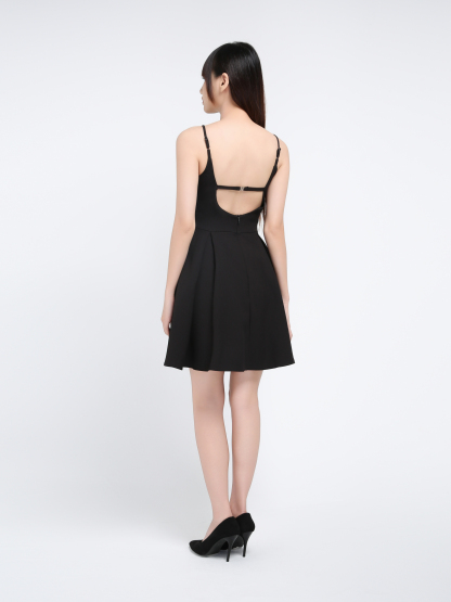 Sleeveless Pleated Dress 39715