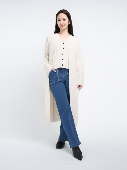 Denim Side Pocket Long pant 39368