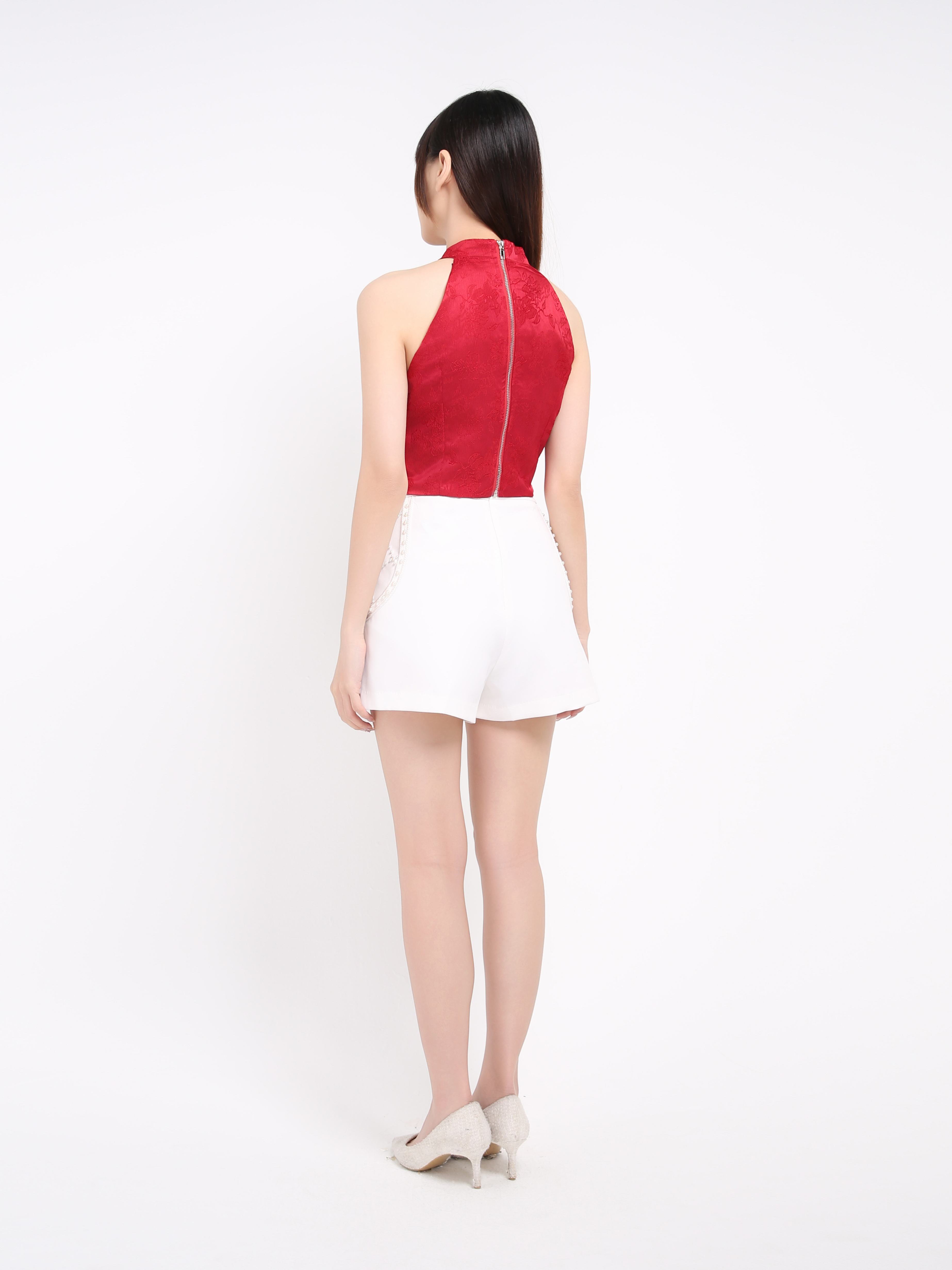 Halter Back Zip Top 39730