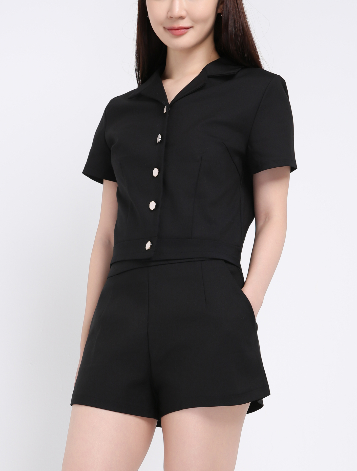 Short Sleeve Top With Short Pant Set 39732