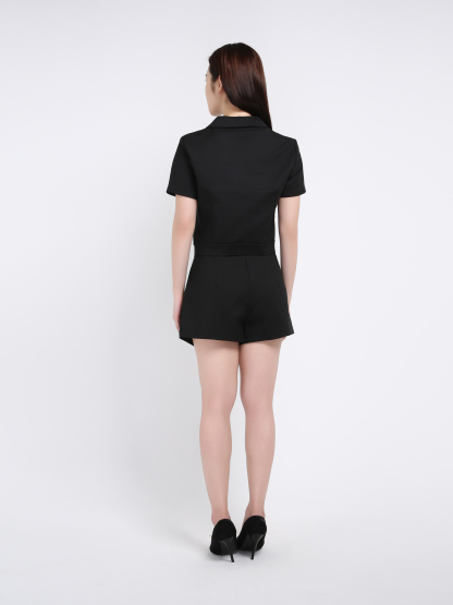 Short Sleeve Top With Short Pant Set 39732