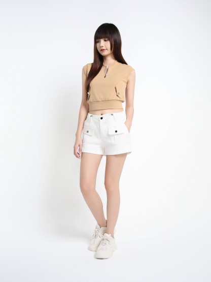 Denim Side Pocket Short Pant 39746