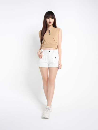 Denim Side Pocket Short Pant 39746