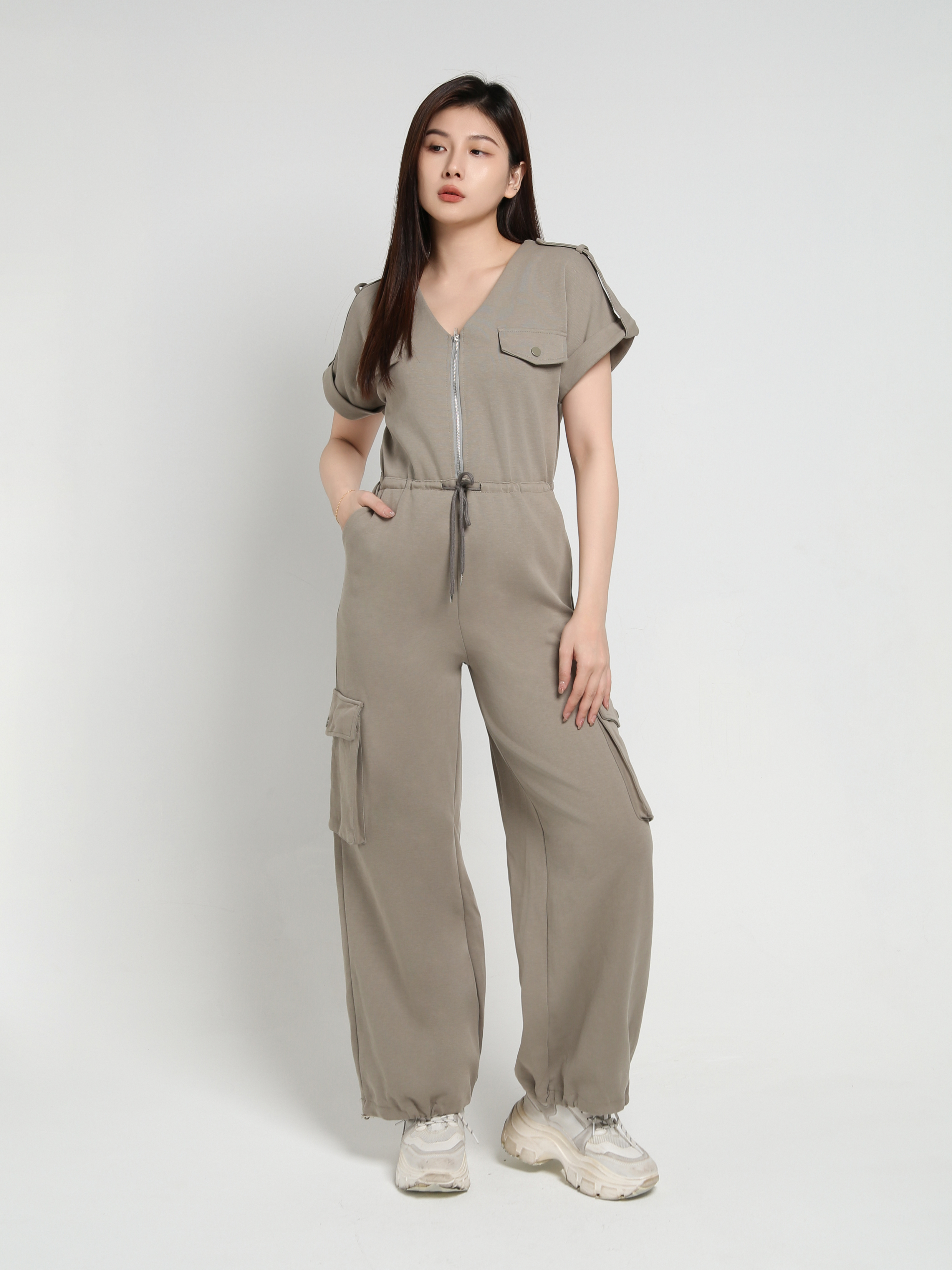 Front Zip Jumpsuit 39839