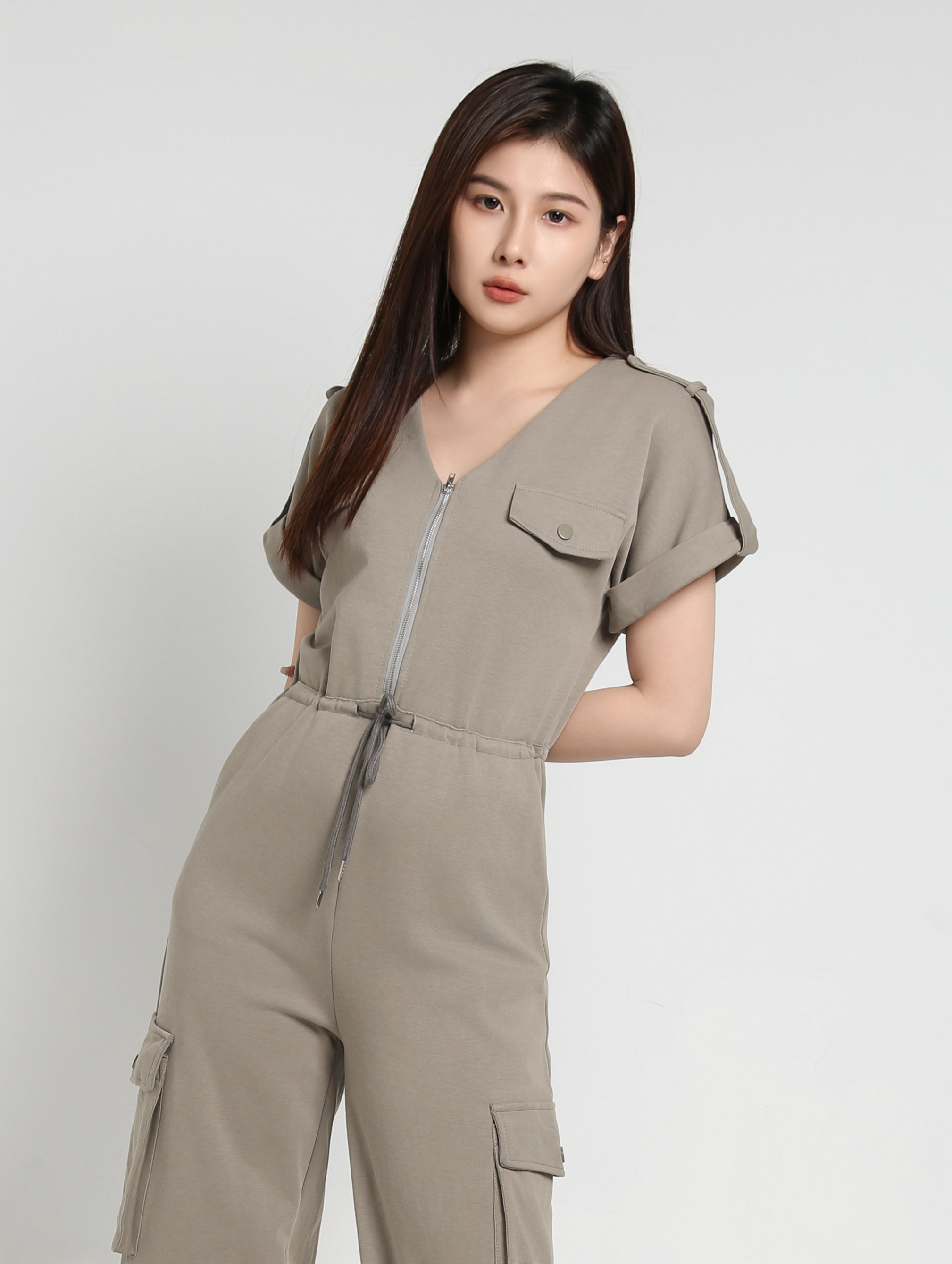 Front Zip Jumpsuit 39839