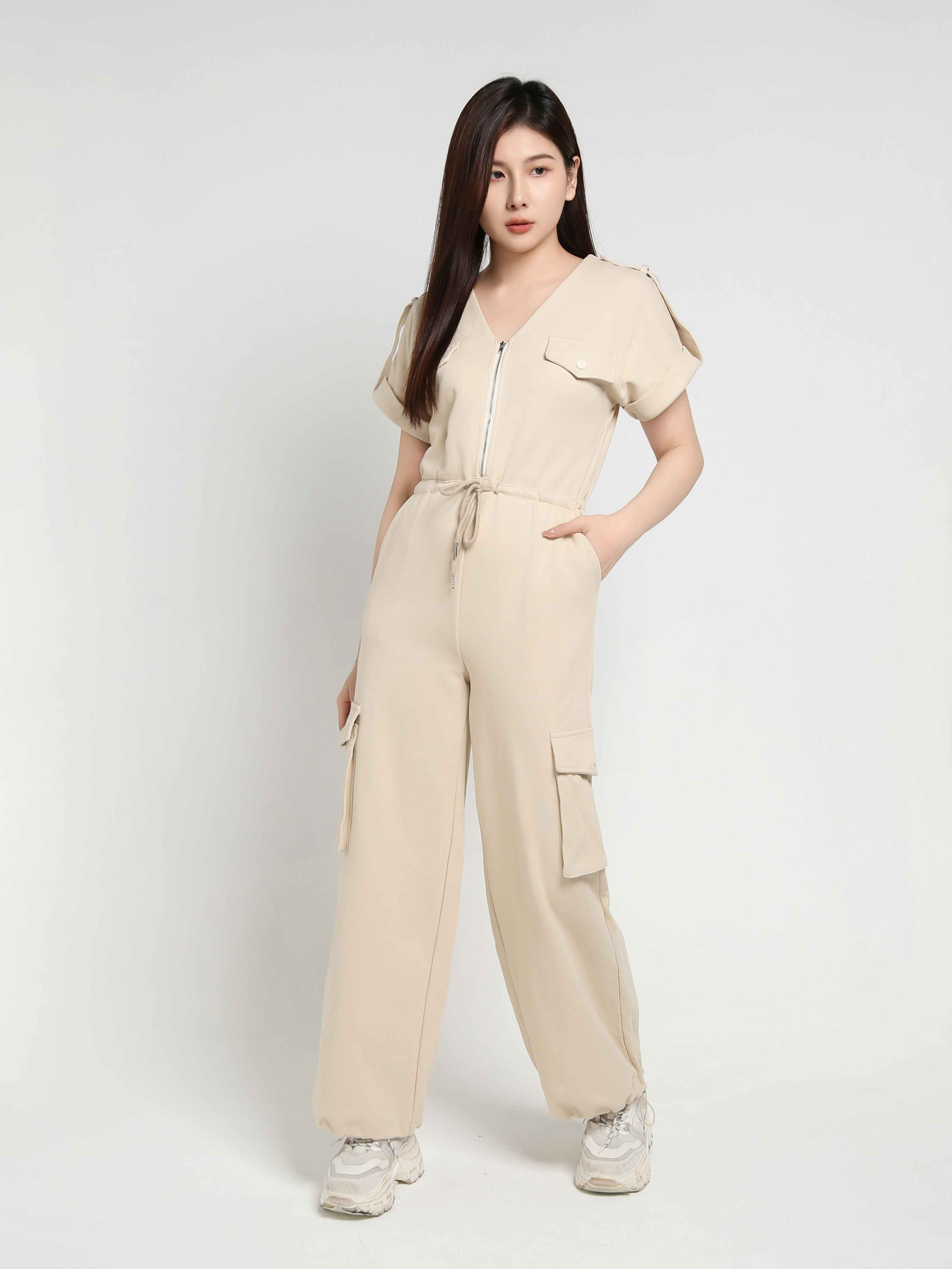 Front Zip Jumpsuit 39839