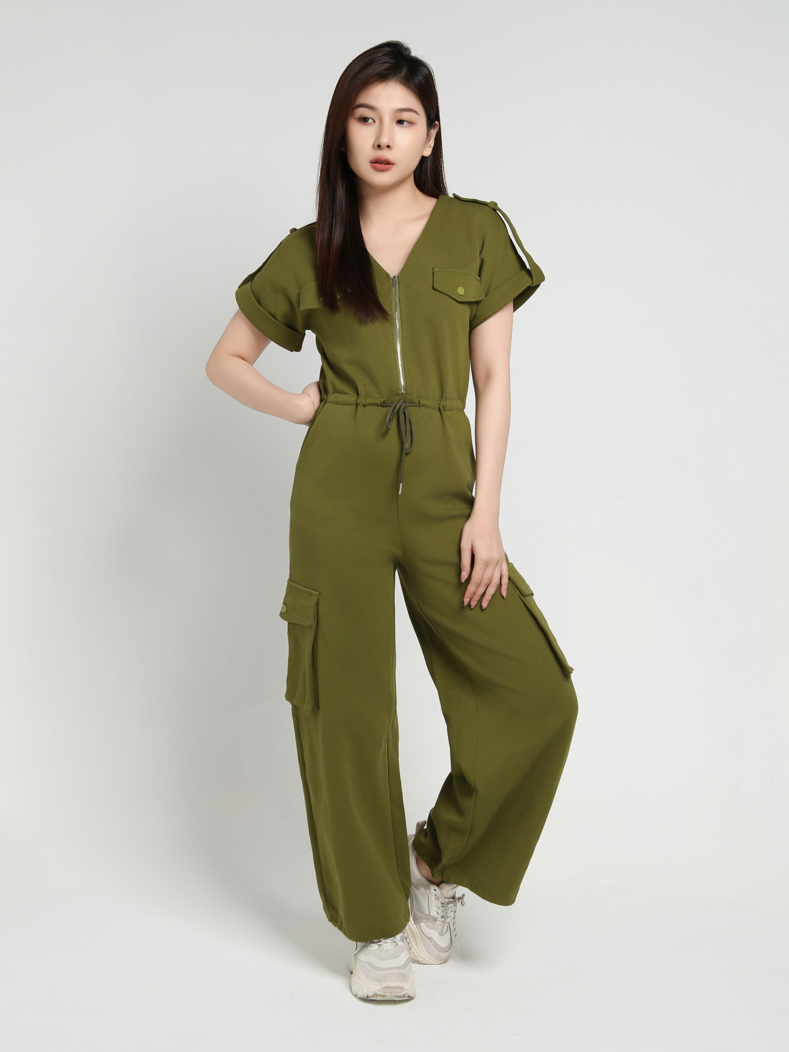 Front Zip Jumpsuit 39839