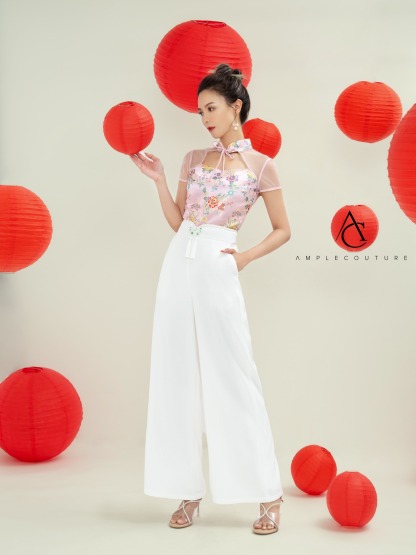 [PRERODER] Fake Two Piece Cheongsam Top AC429