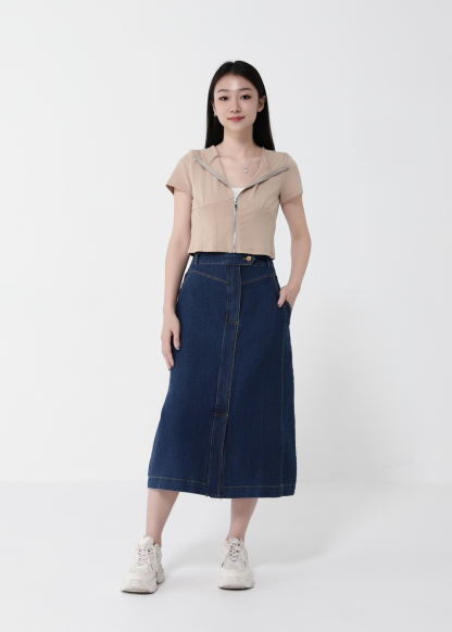 Denim Skirt 40061