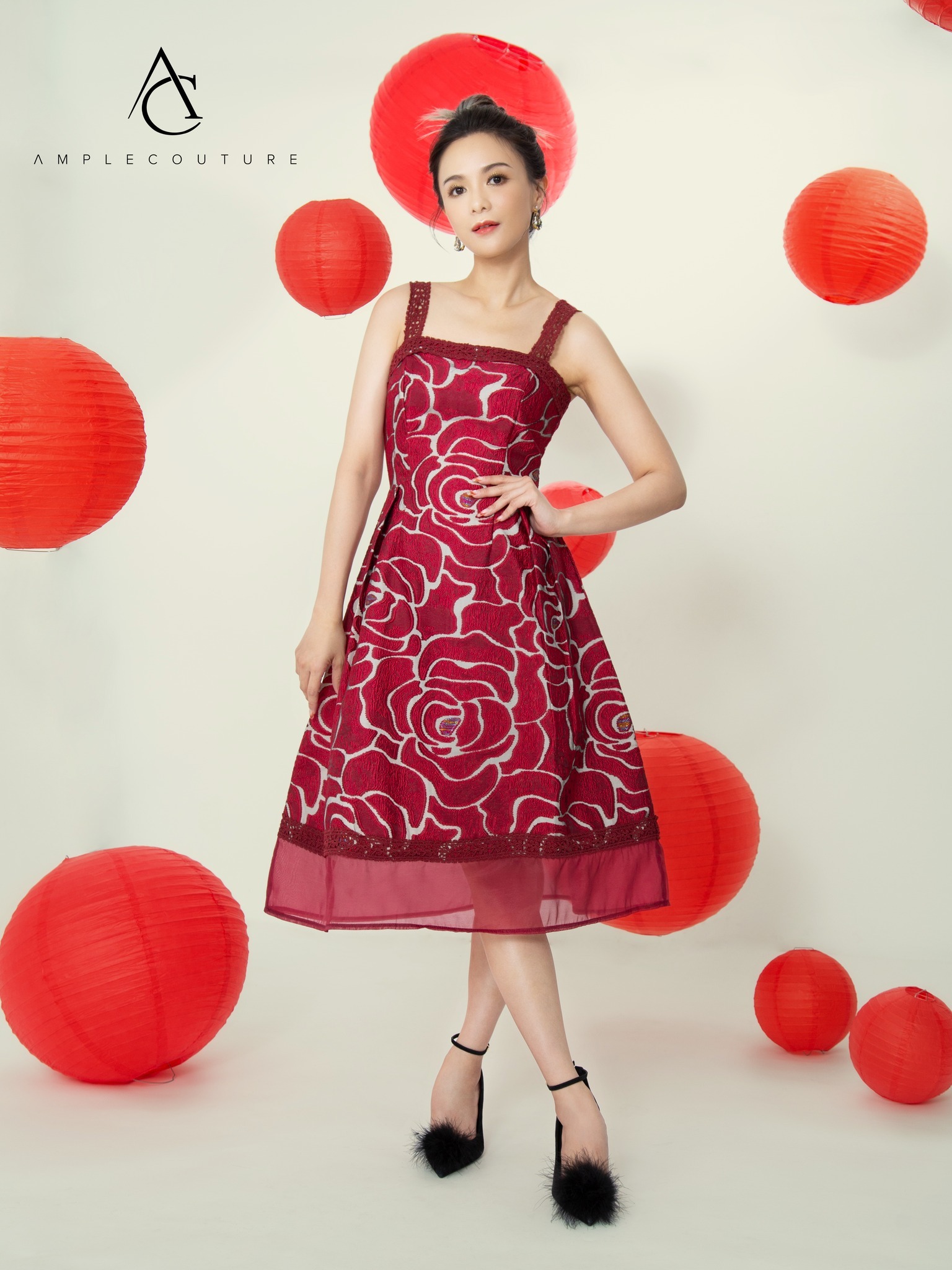 [PREORDER] Flower Elegant Dress AC623