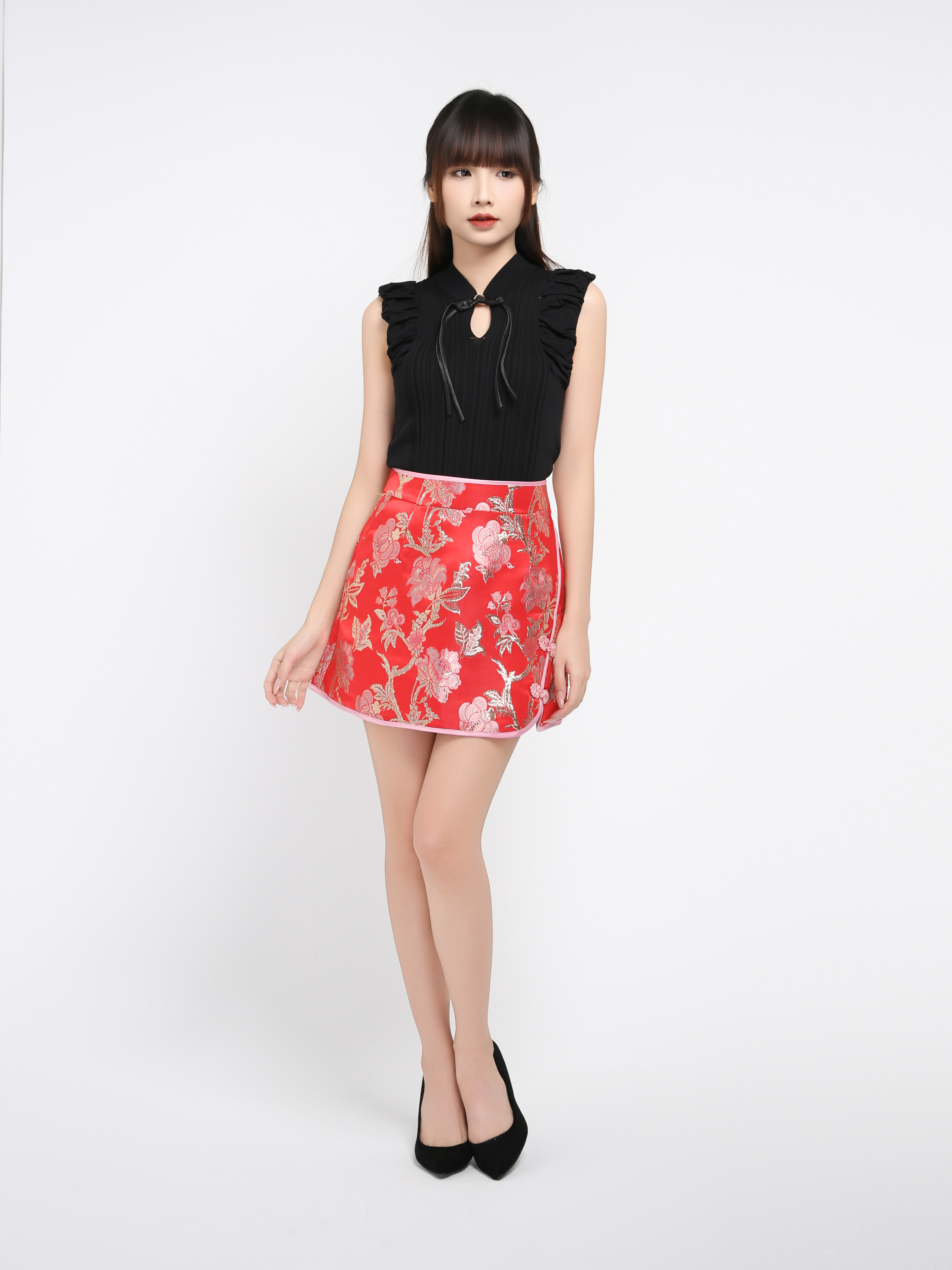 Side Pocket New Year Skirt Pant 38735