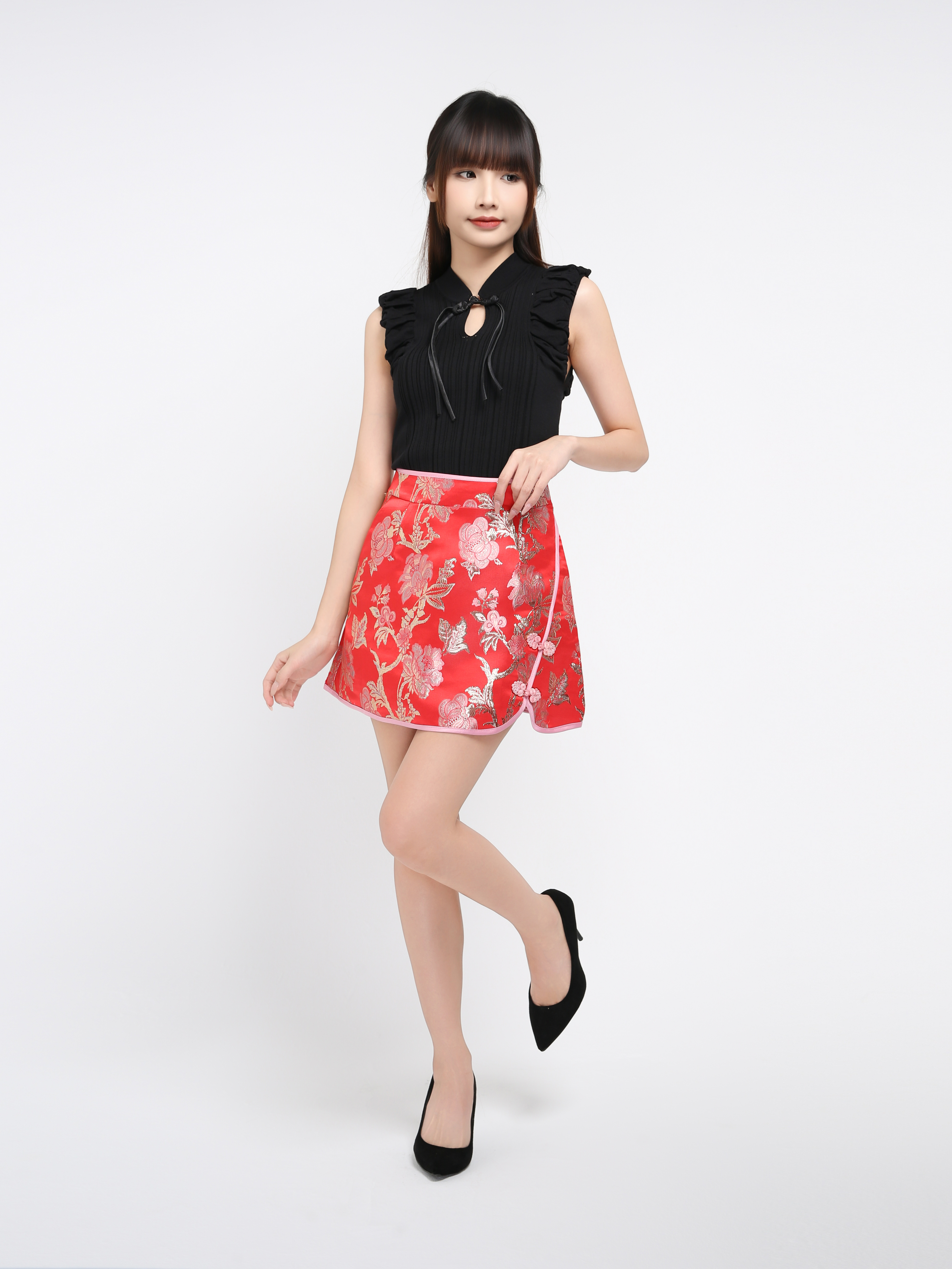 Side Pocket New Year Skirt Pant 38735