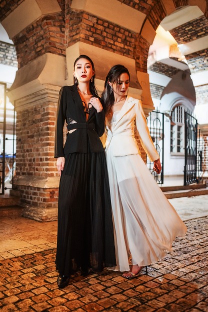 High Waist Pleated Long Skirt AC417