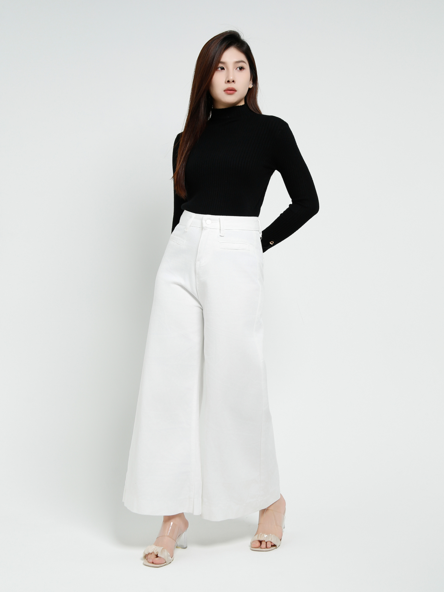 Denim Front Pocket Long Pant 40426